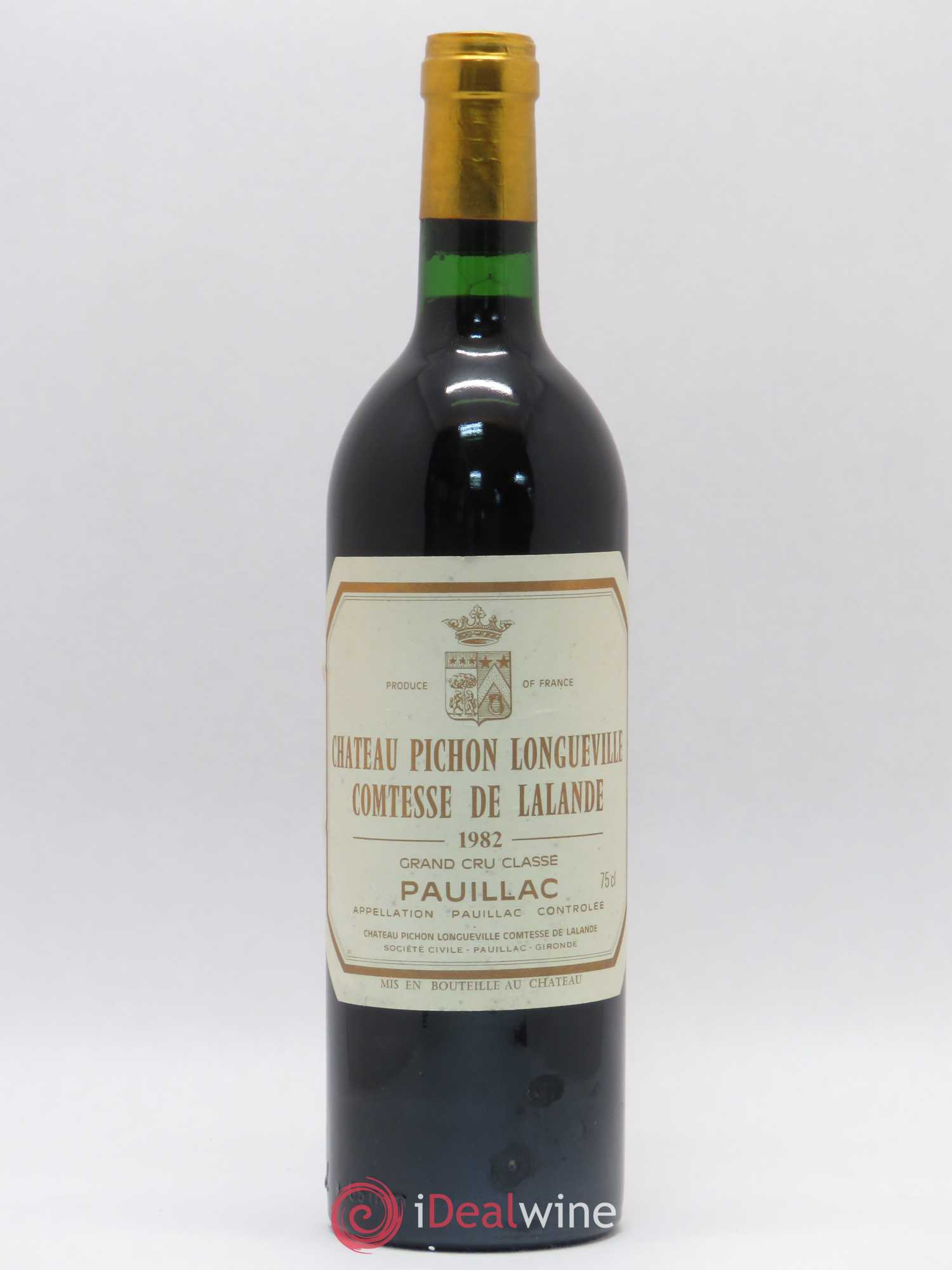 Château Pichon Longueville Comtesse de Lalande 2ème Grand Cru Classé 1982 - Lot de 1 bouteille - 0