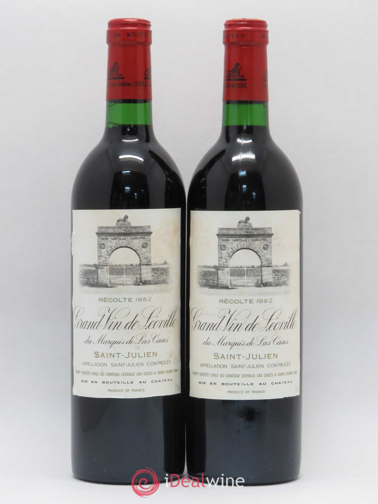 Château Léoville Las Cases 2ème Grand Cru Classé 1982 - Lot de 2 bouteilles - 0