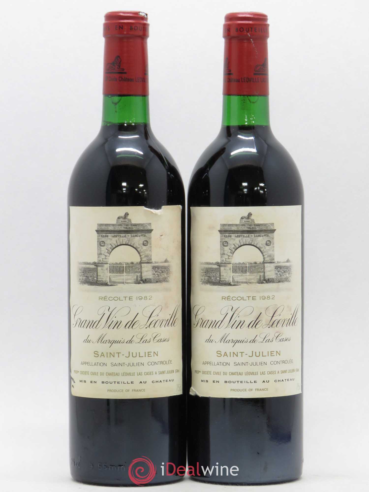 Château Léoville Las Cases 2ème Grand Cru Classé 1982 - Lot de 2 bouteilles - 0
