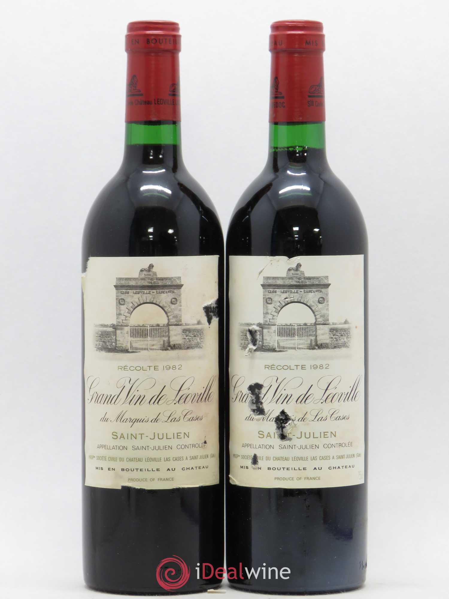 Château Léoville Las Cases 2ème Grand Cru Classé 1982 - Lot de 2 bouteilles - 0