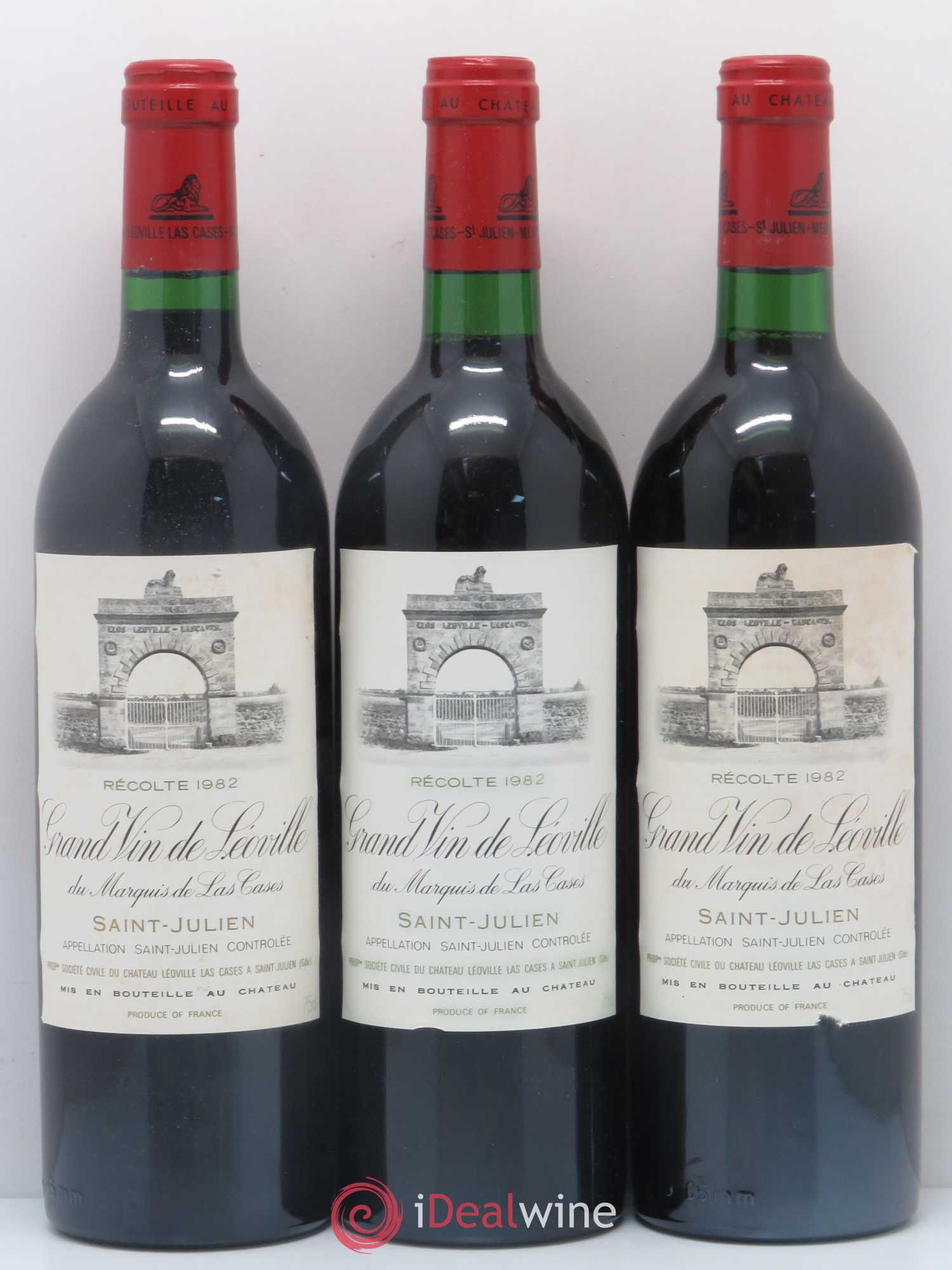 Château Léoville Las Cases 2ème Grand Cru Classé 1982 - Lot de 12 bouteilles - 1