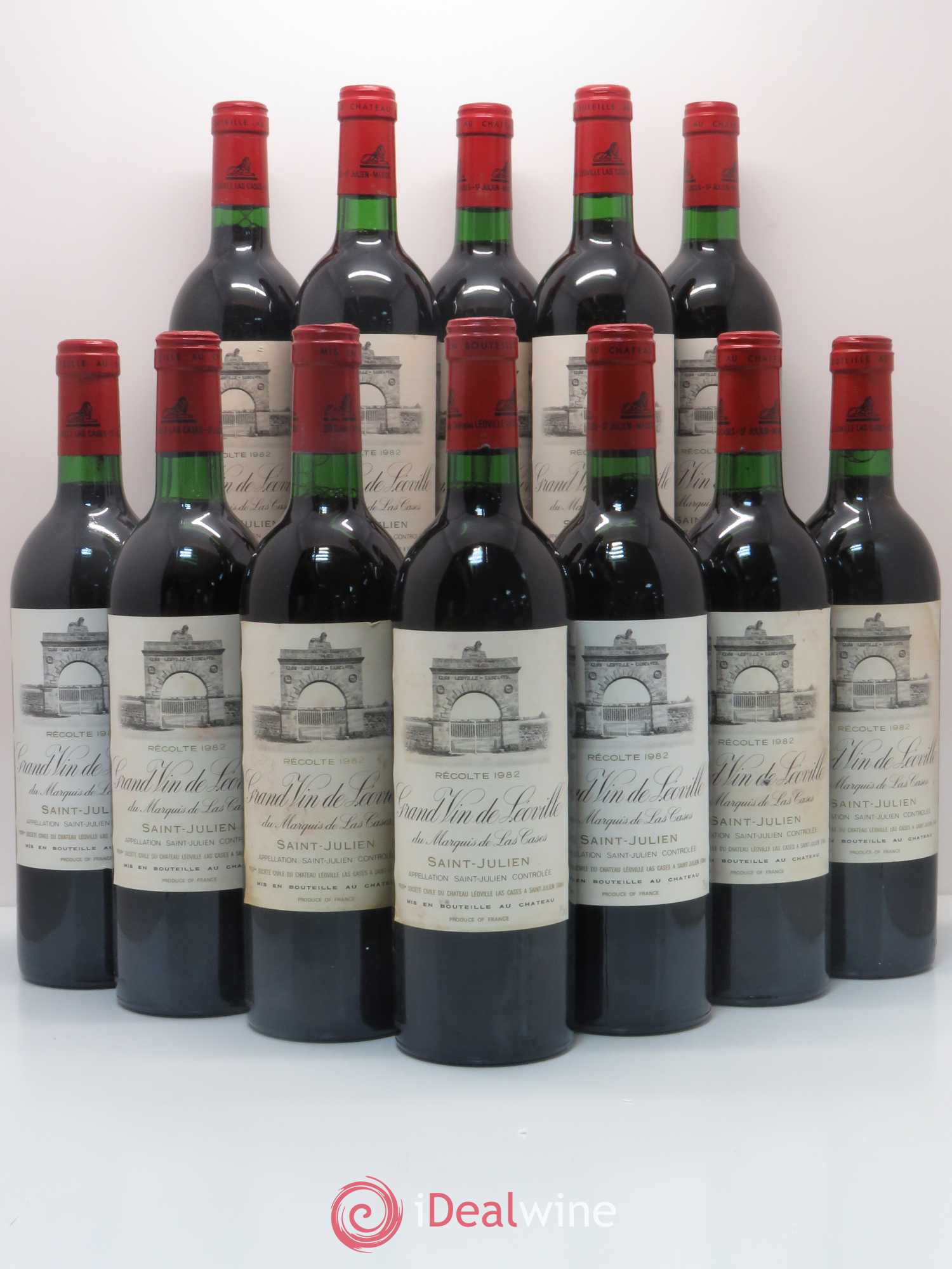 Château Léoville Las Cases 2ème Grand Cru Classé 1982 - Lot de 12 bouteilles - 0