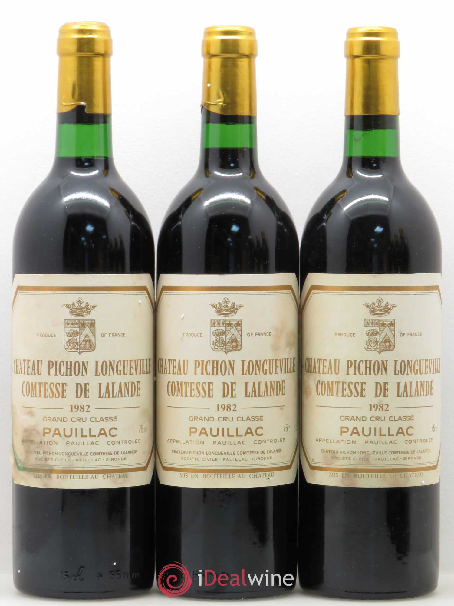 Château Pichon Longueville Comtesse de Lalande 2ème Grand Cru Classé 1982 - Lot de 6 bouteilles - 1