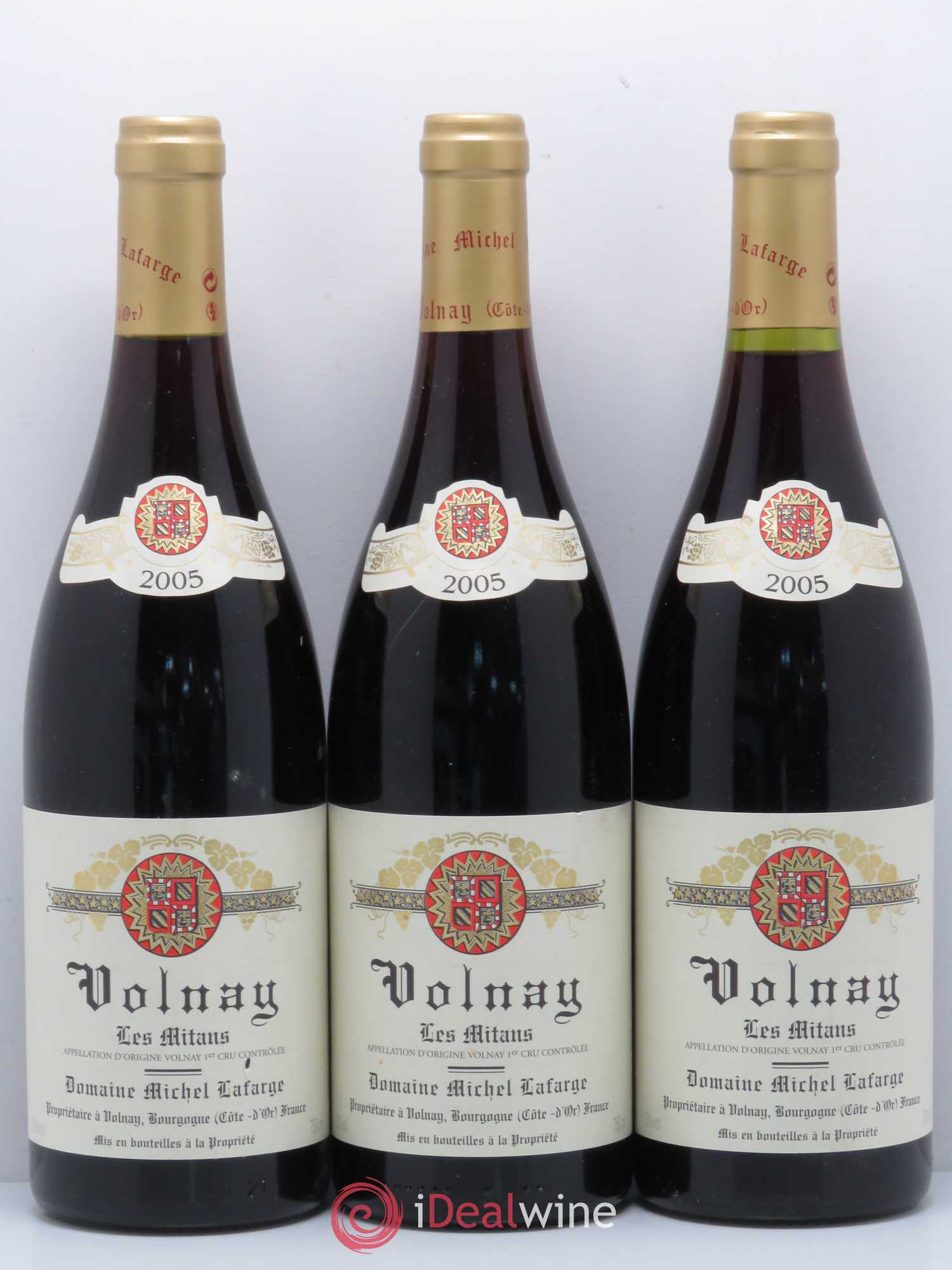 Volnay 1er Cru Les Mitans Lafarge (Domaine) 2005 - Lot de 3 bouteilles - 0