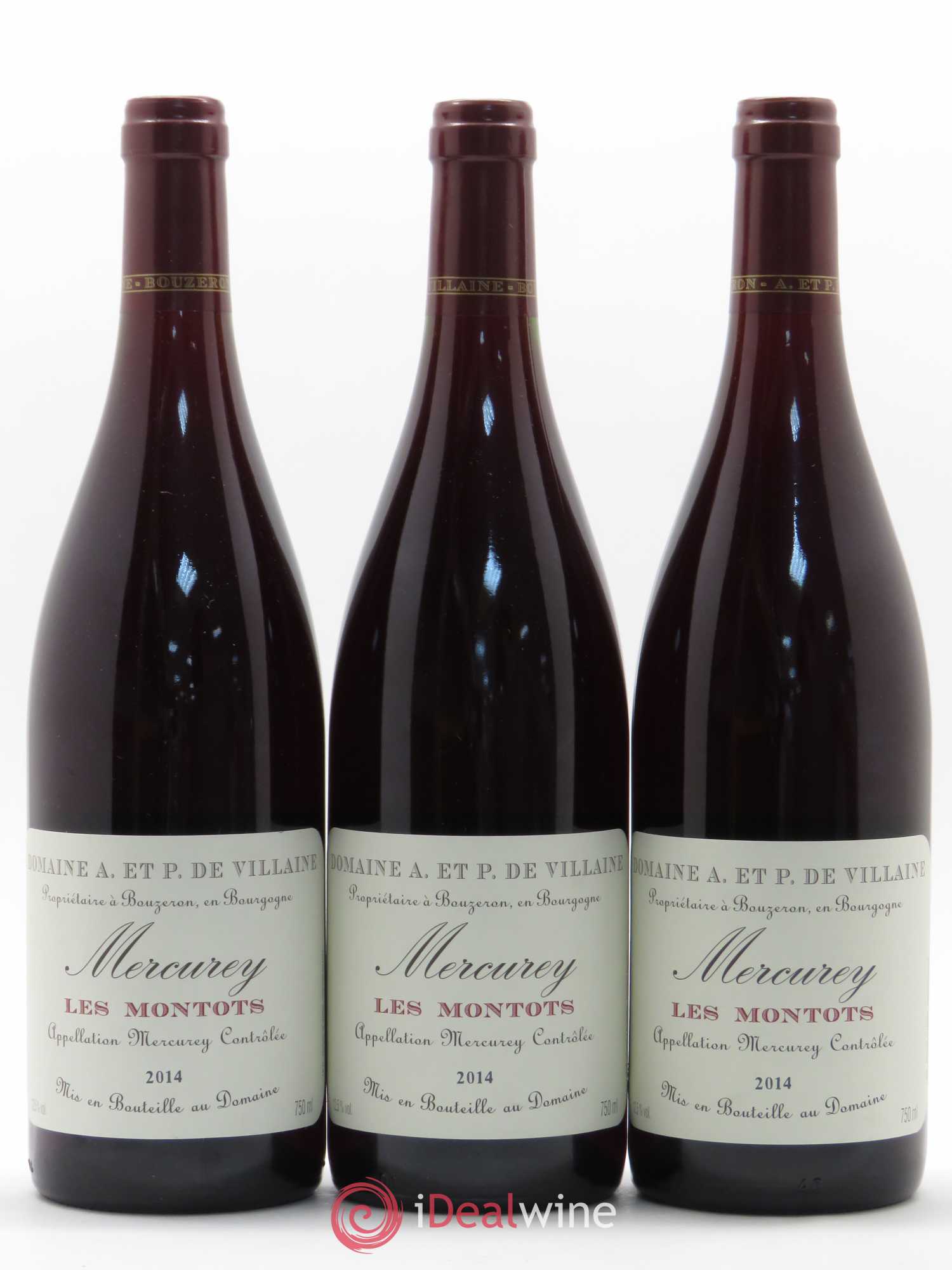 Mercurey Les Montots Domaine de Villaine 2014 - Lot de 3 bouteilles - 0