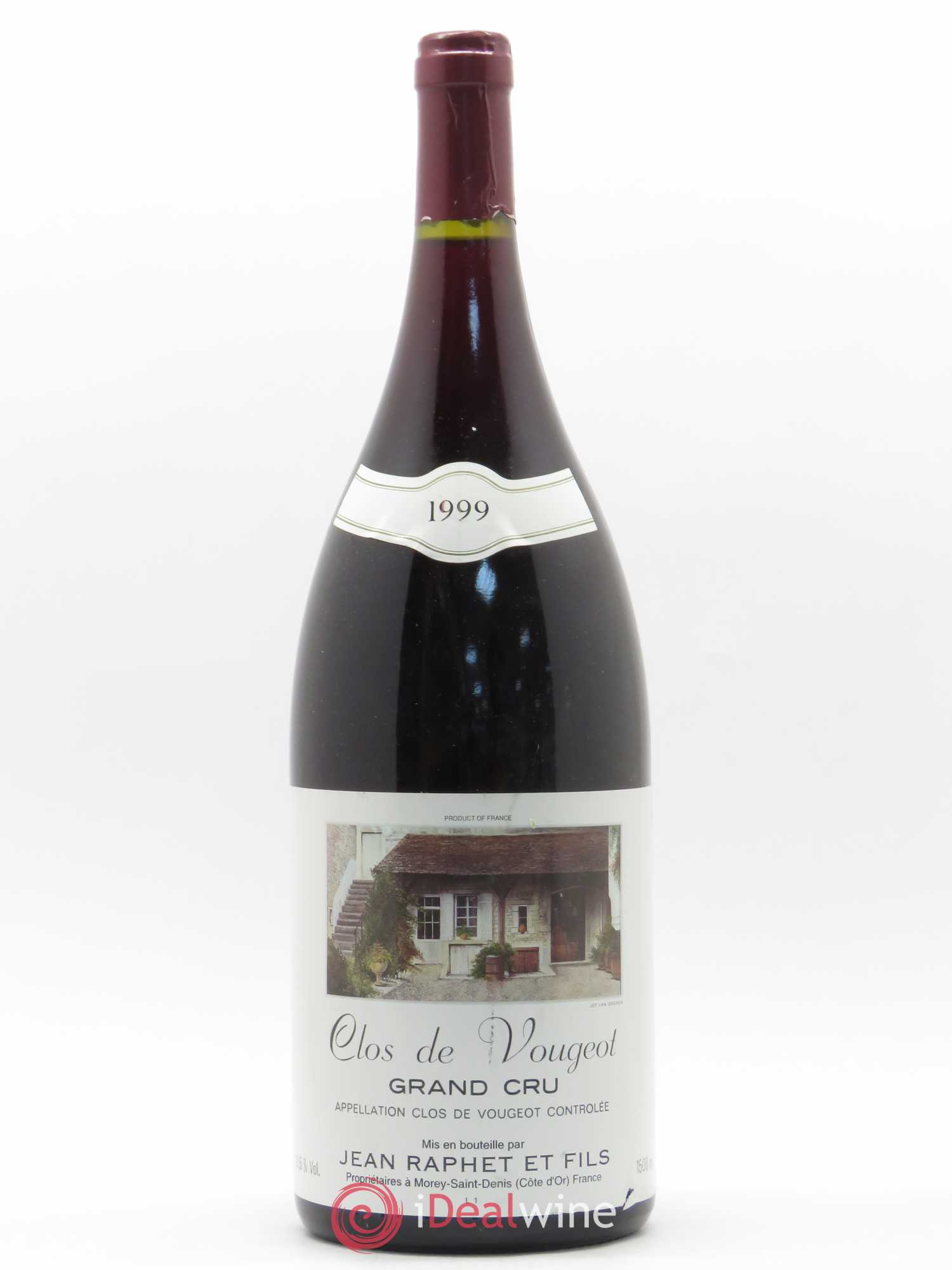 Clos de Vougeot Grand Cru Jean Raphet 1999 - Lot de 1 magnum - 0