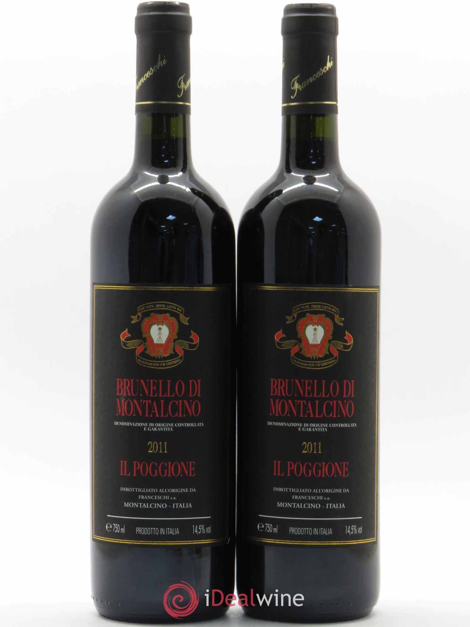 Brunello di Montalcino DOCG Il Poggione Lavinio Franceschi 2011 - Lot de 2 bouteilles - 0