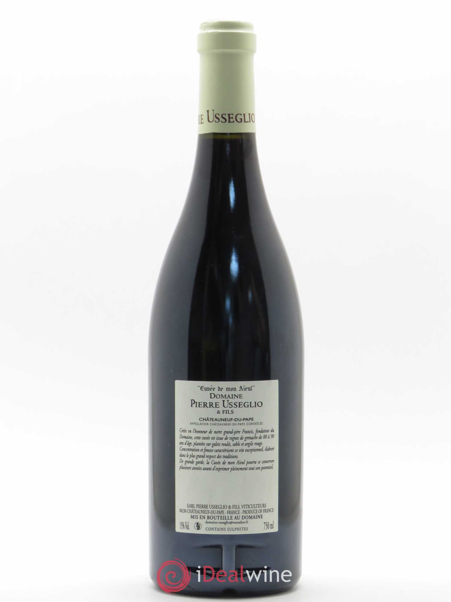 Châteauneuf-du-Pape Cuvée de mon Aïeul Pierre Usseglio & Fils 2007 - Lot de 1 bouteille - 1