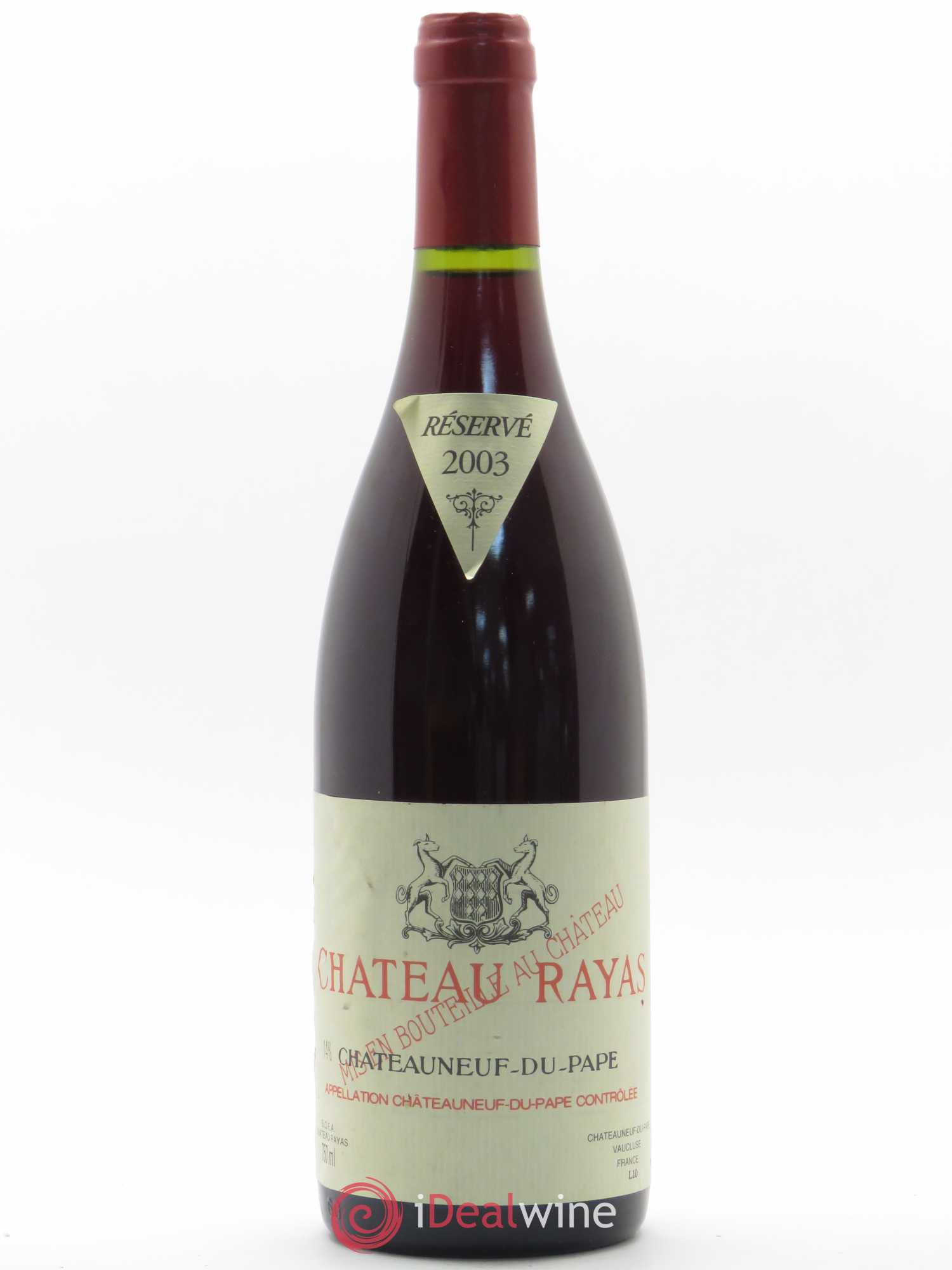 Châteauneuf-du-Pape Château Rayas Emmanuel Reynaud 2003 - Lot de 1 bouteille - 0