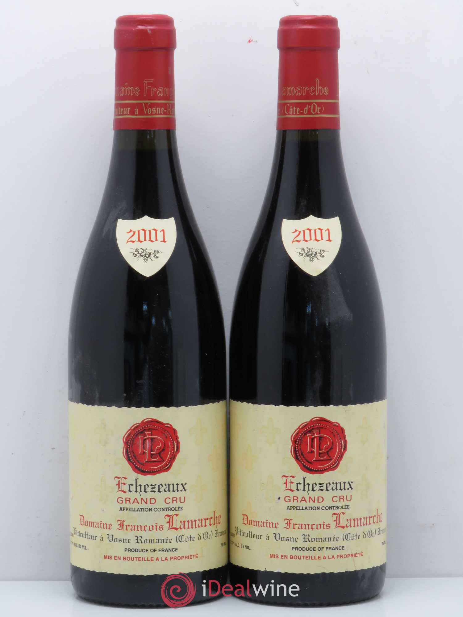 Echezeaux Grand Cru Lamarche (Domaine) 2001 - Lot de 2 bouteilles - 0