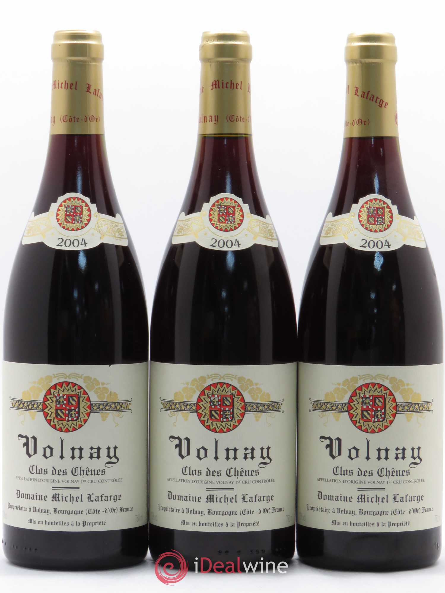 Volnay 1er Cru Clos des Chênes Lafarge (Domaine) 2004 - Lot de 3 bouteilles - 0