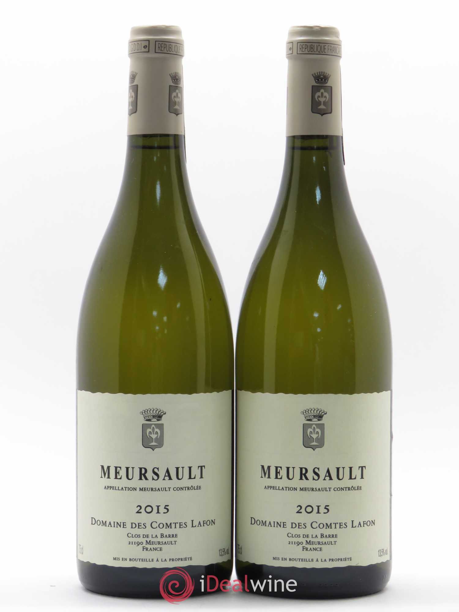 Meursault Comtes Lafon (Domaine des) 2015 - Lot de 2 bouteilles - 0