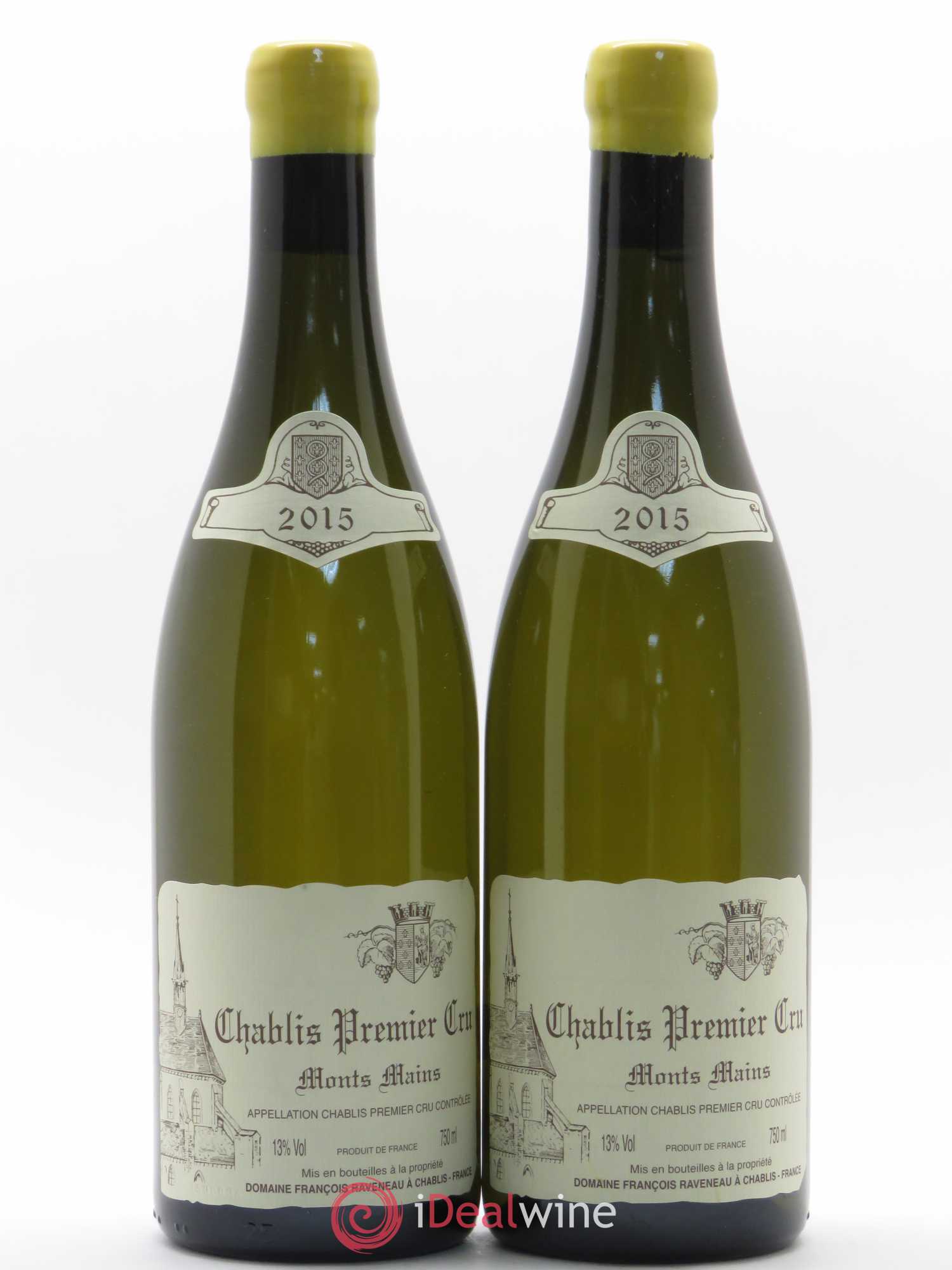 Chablis 1er Cru Monts Mains Raveneau (Domaine) 2015 - Posten von 2 Flaschen - 0