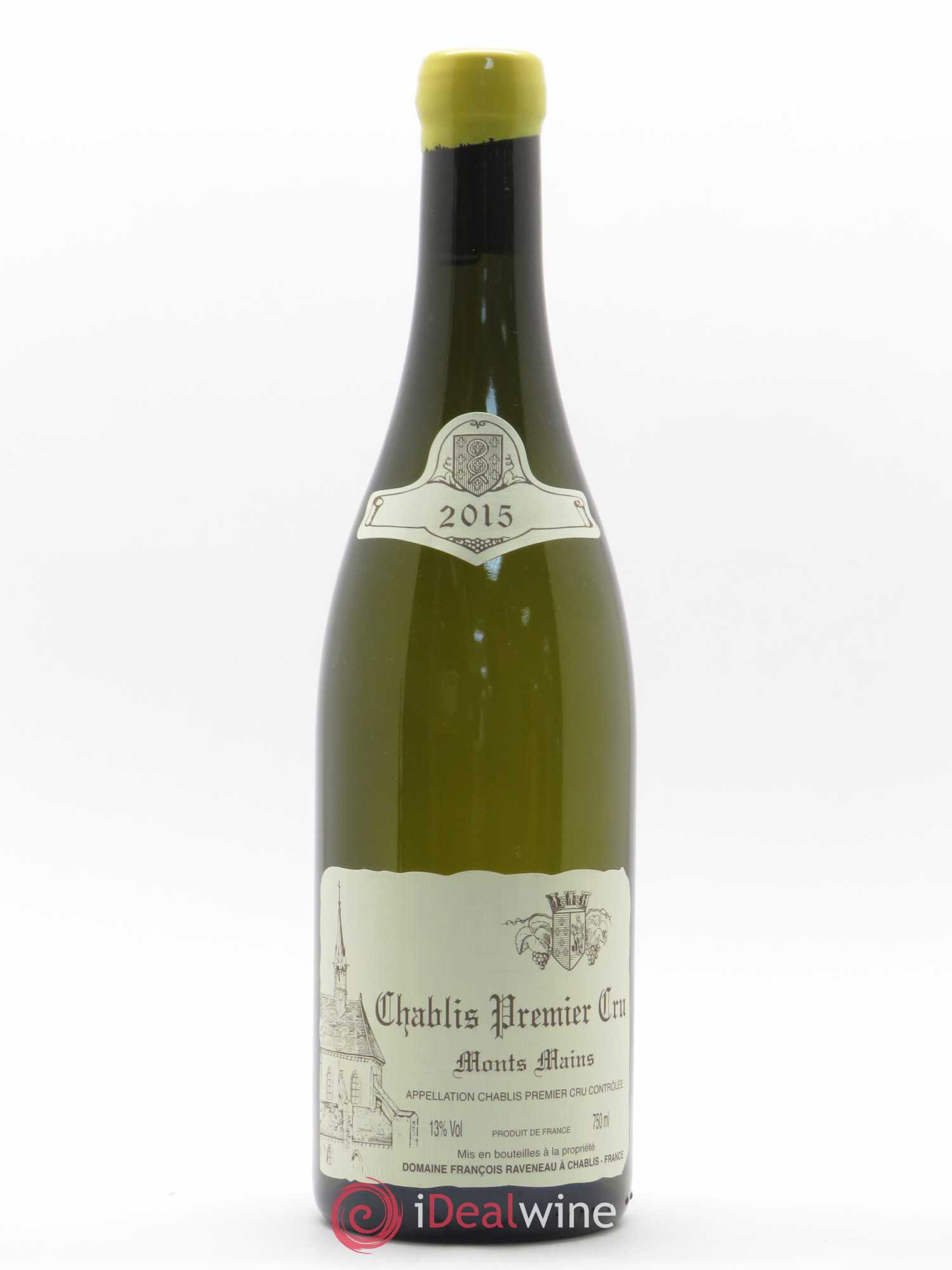 Chablis 1er Cru Monts Mains Raveneau (Domaine) 2015 - Lot de 1 bouteille - 0
