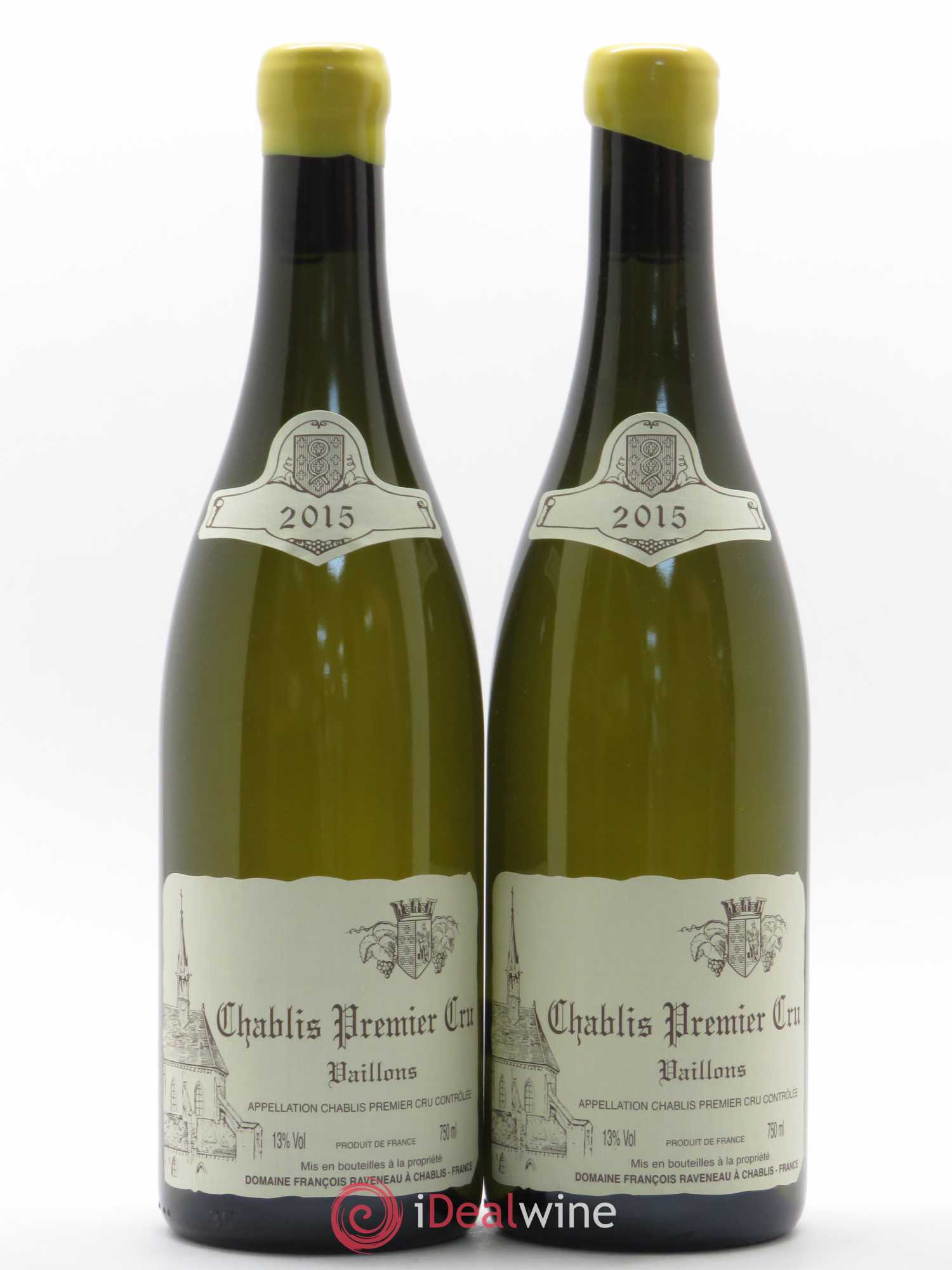 Chablis 1er Cru Vaillons Raveneau (Domaine) 2015 - Lot de 2 bouteilles - 0
