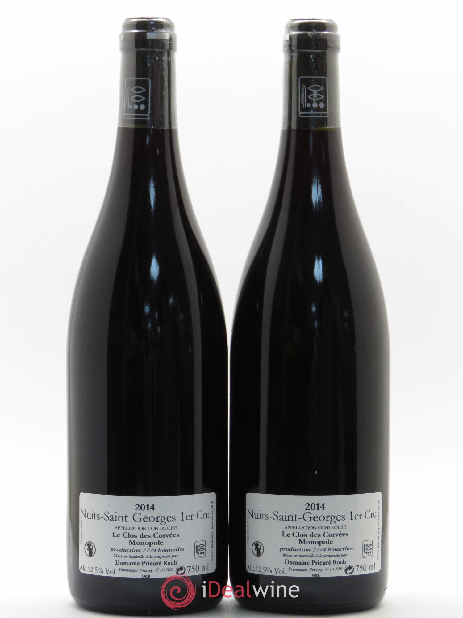 Nuits-Saint-Georges 1er Cru Le Clos des Corvées Prieuré Roch 2014 - Lot de 2 bouteilles - 1
