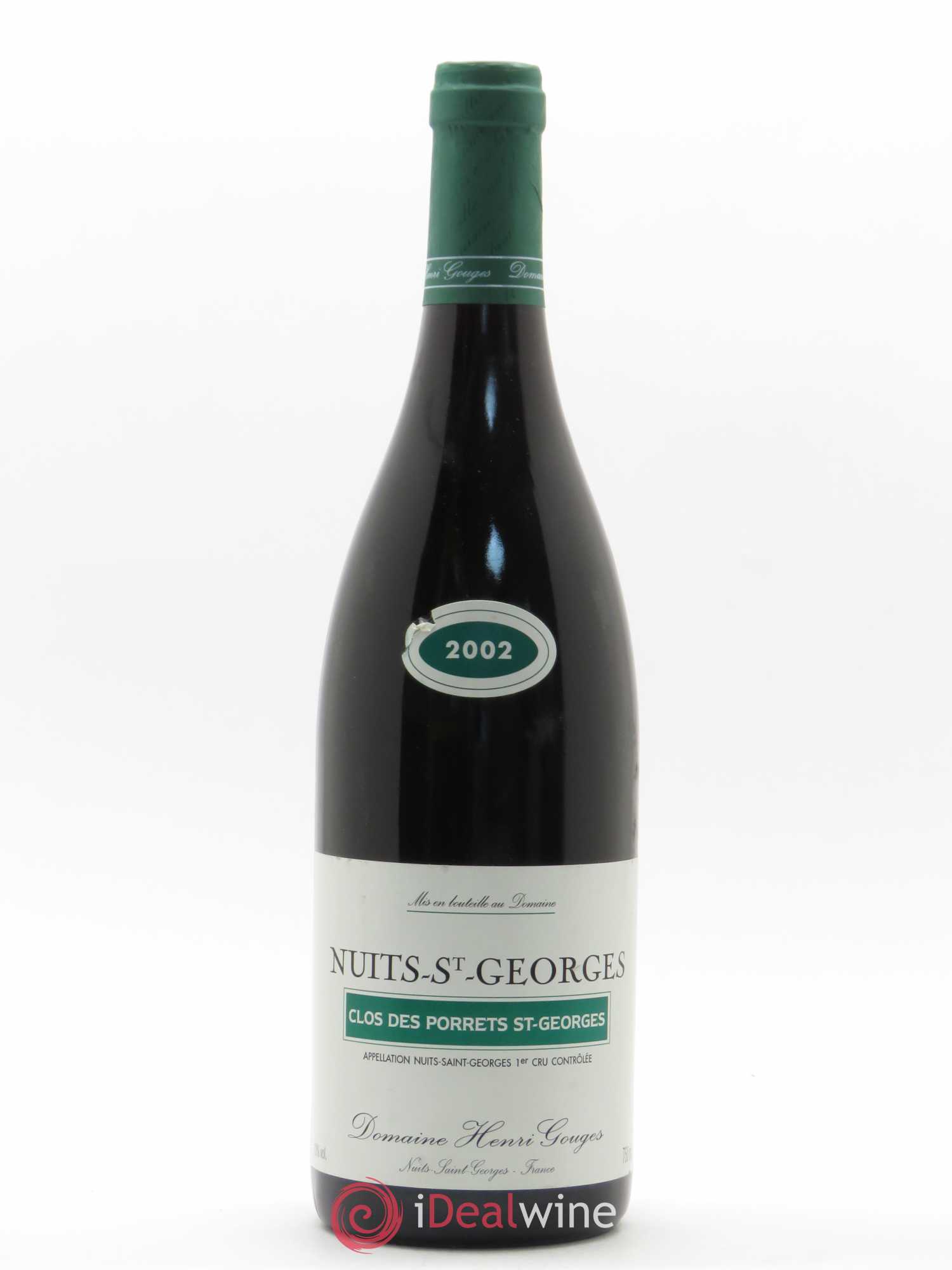 Nuits-Saint-Georges 1er Cru Clos des Porrets St Georges Henri Gouges 2002 - Posten von 1 Flasche - 0