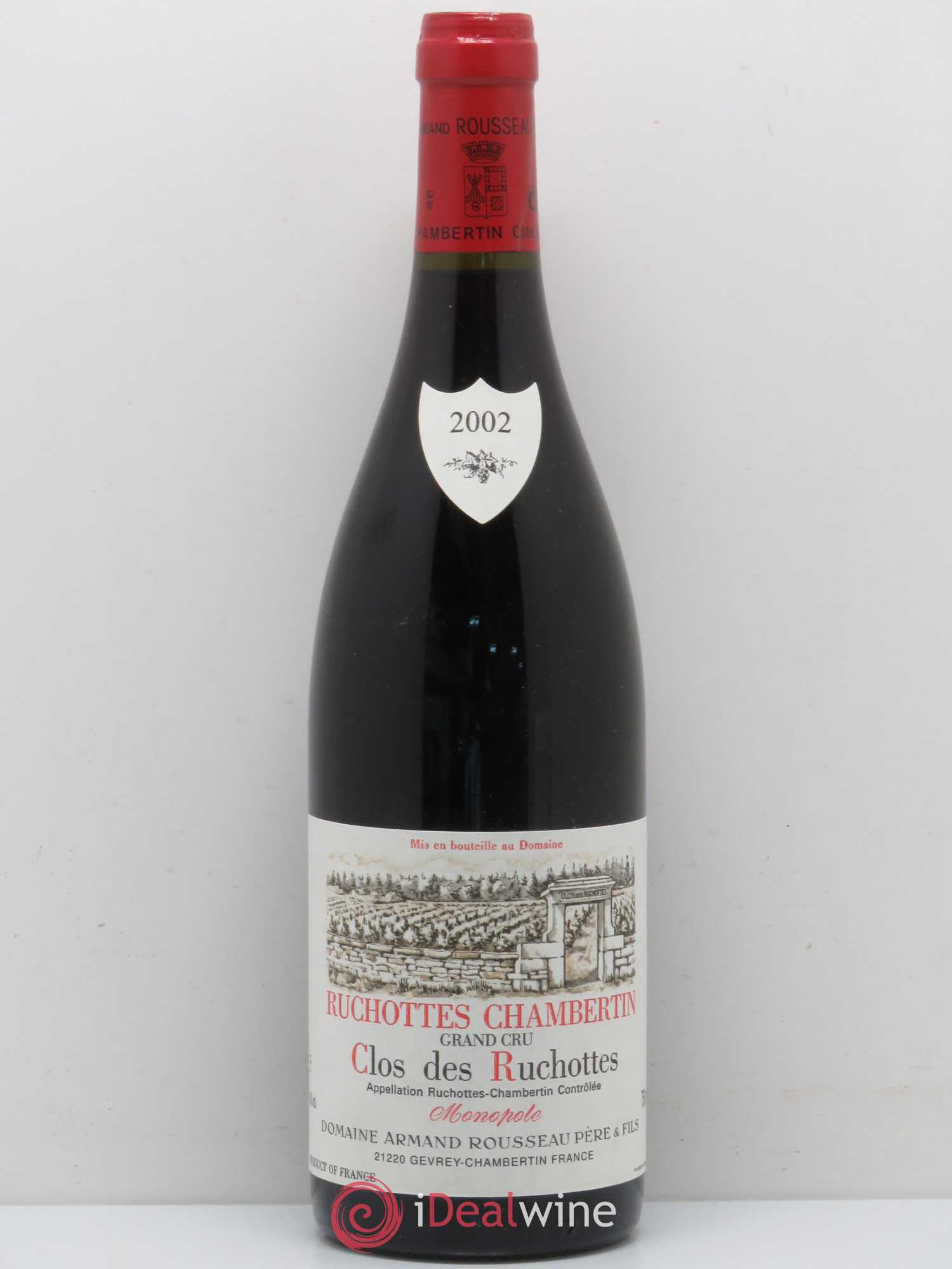 Ruchottes-Chambertin Grand Cru Clos des Ruchottes Armand Rousseau (Domaine) 2002 - Posten von 1 Flasche - 0