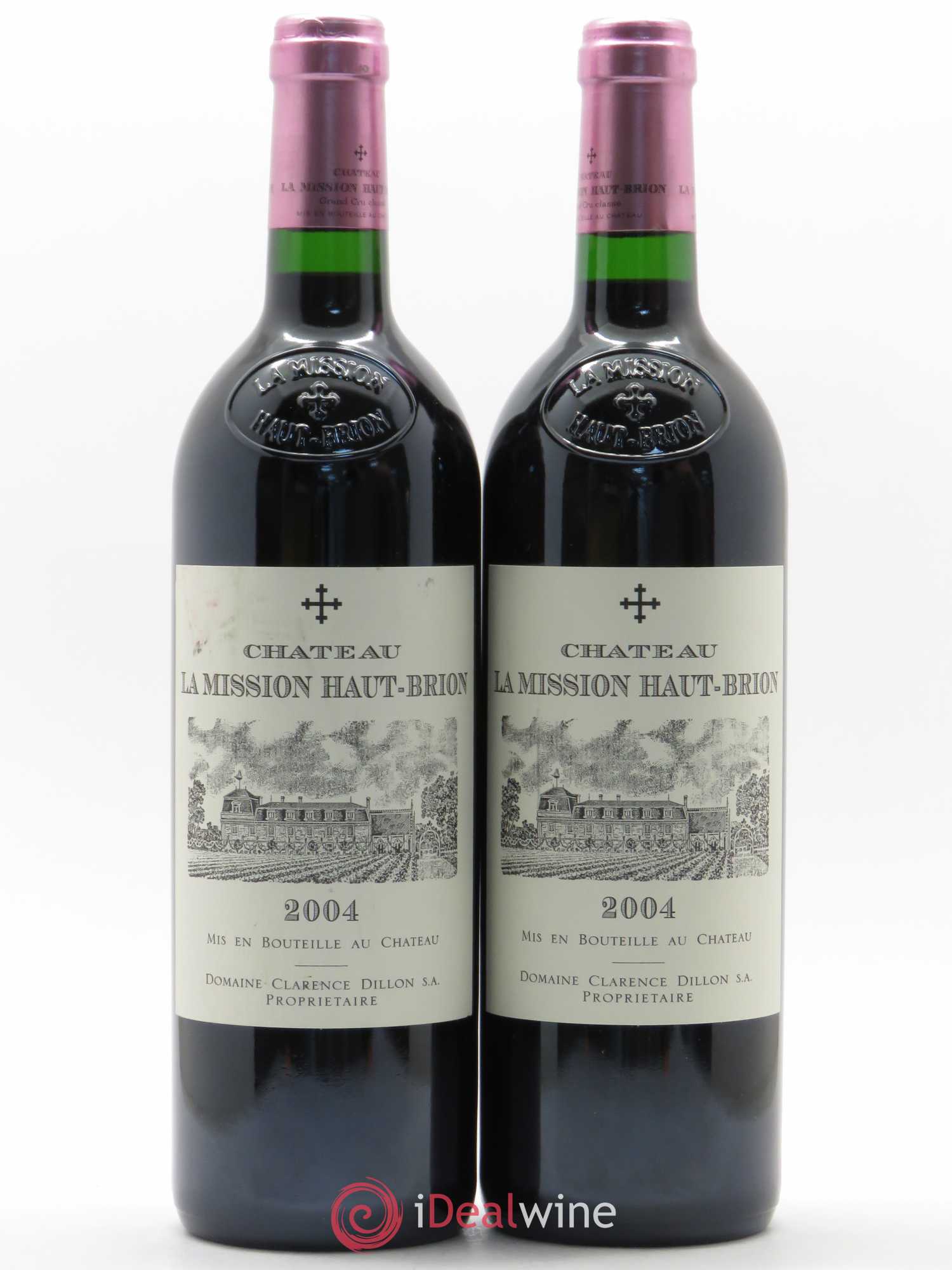 Château la Mission Haut-Brion Cru Classé de Graves 2004 - Lot de 2 bouteilles - 0