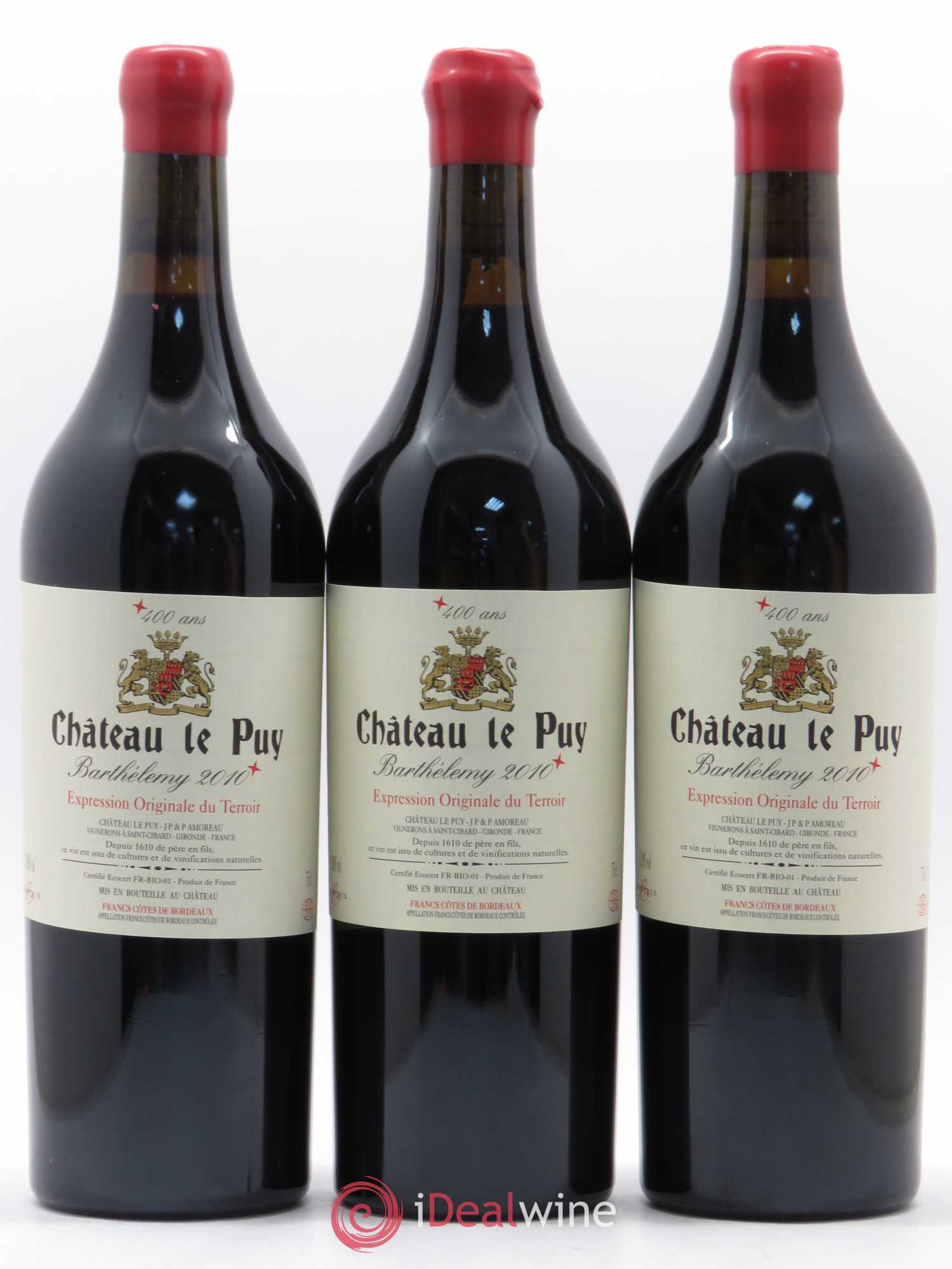 Le Puy - Cuvée Barthélemy 2010 - Lot de 6 bouteilles - 2