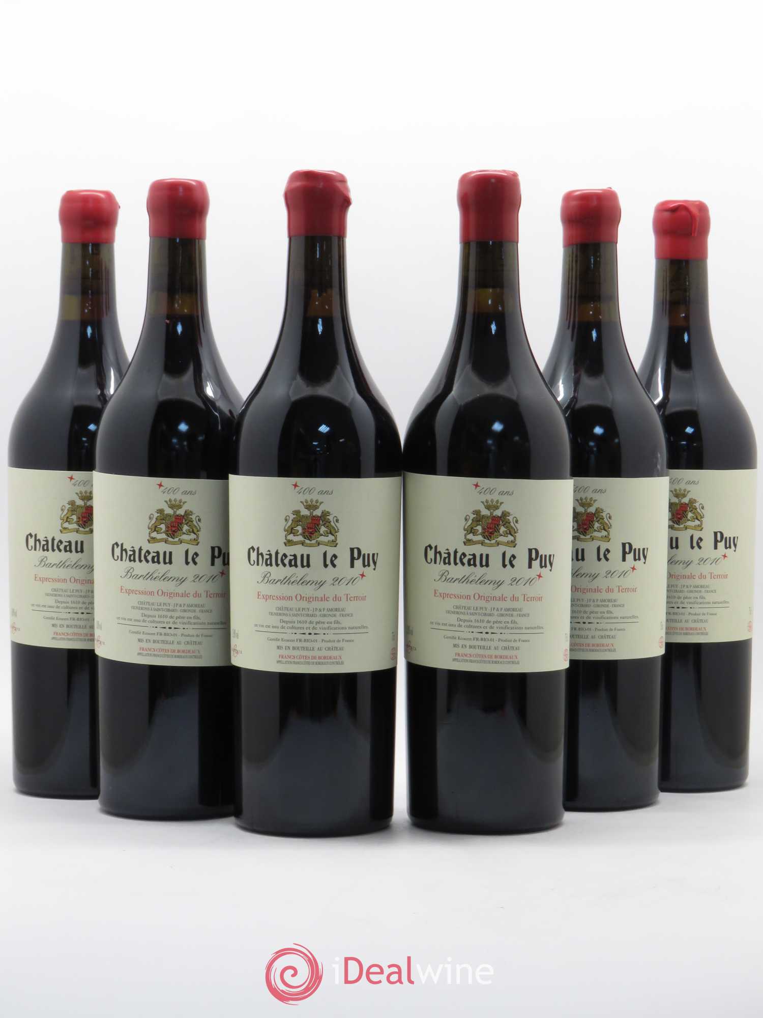 Le Puy - Cuvée Barthélemy 2010 - Lot de 6 bouteilles - 0