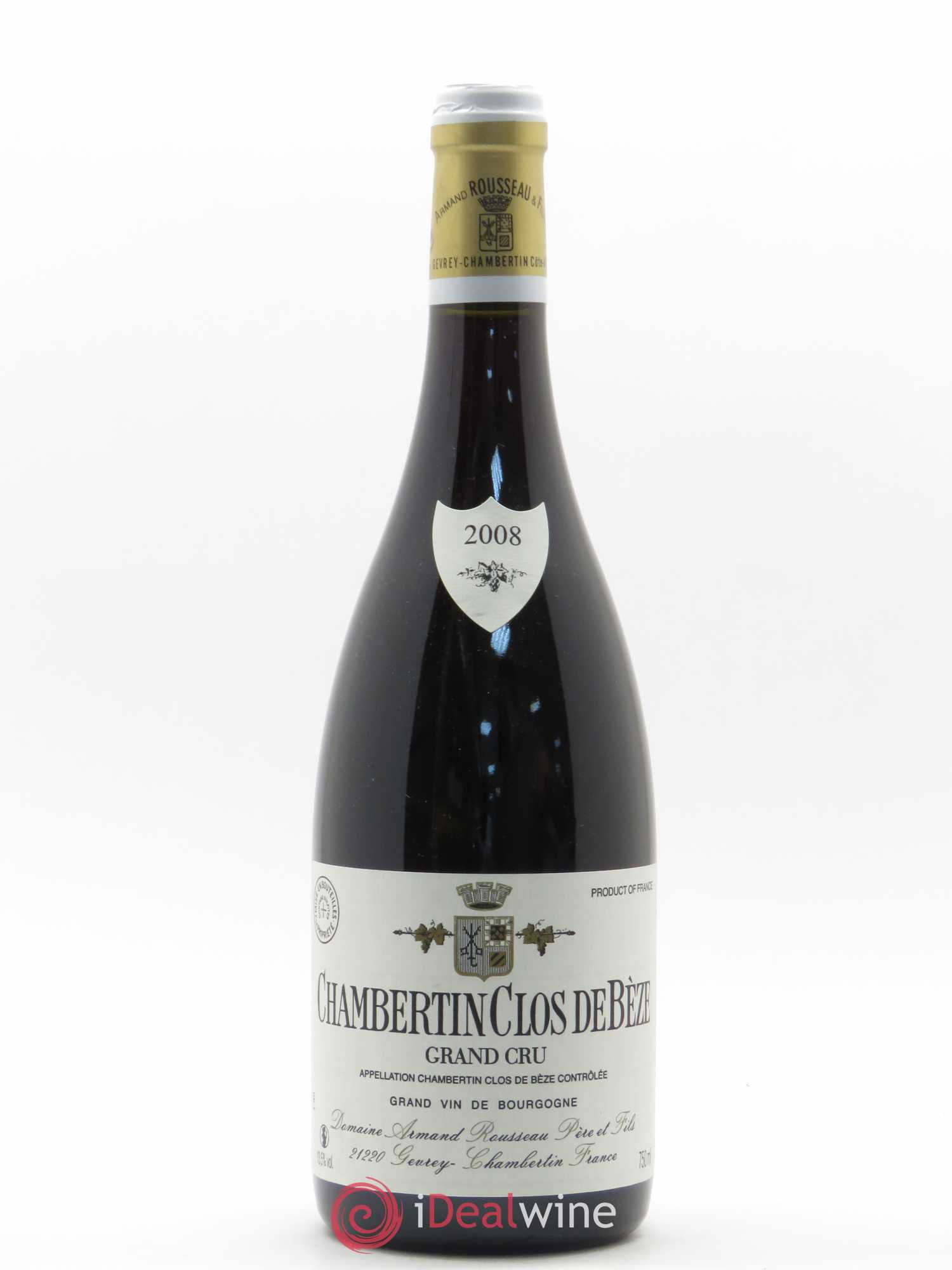 Chambertin Clos de Bèze Grand Cru Armand Rousseau (Domaine) 2008 - Lot de 1 bouteille - 0