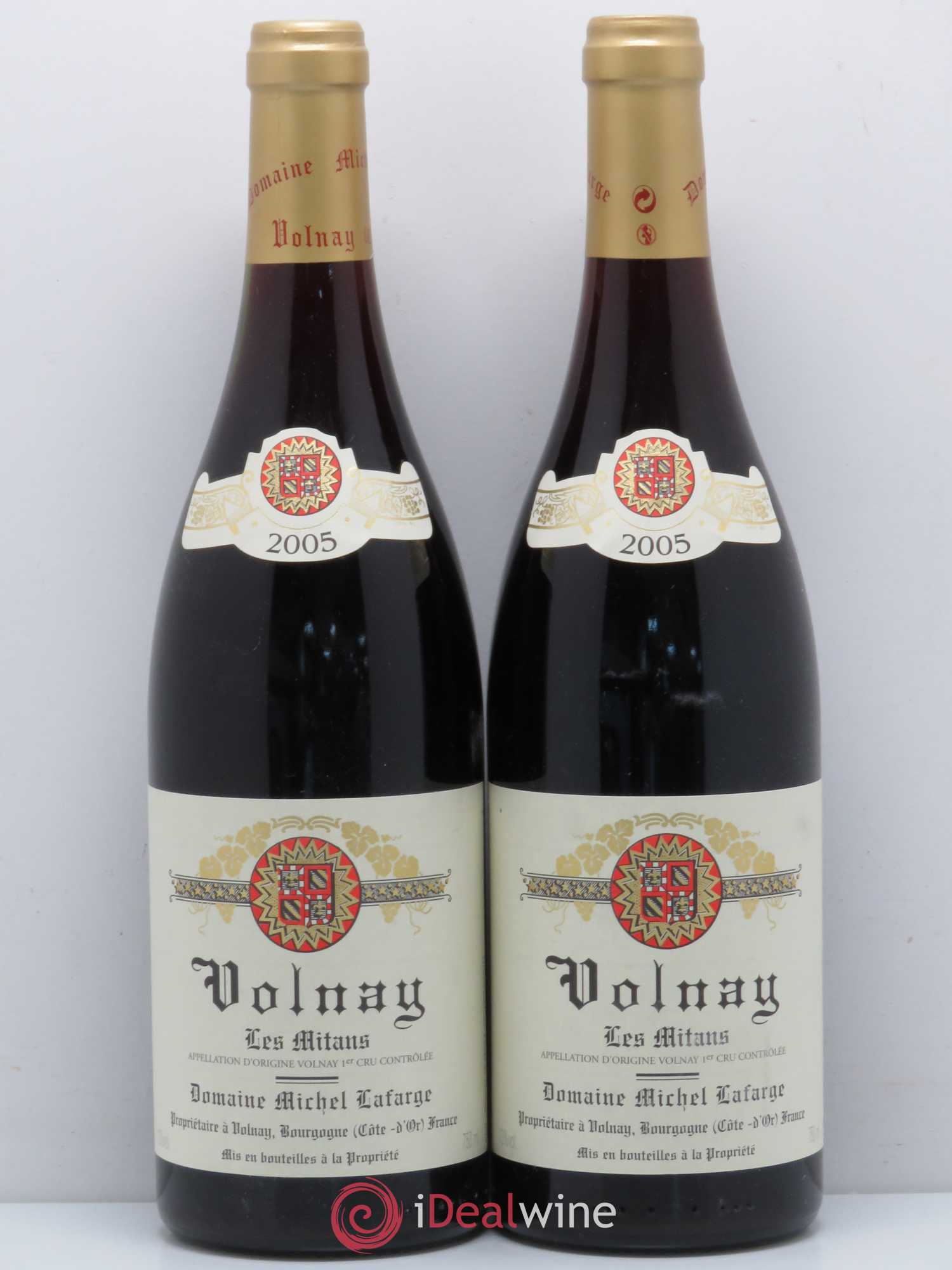 Volnay 1er Cru Les Mitans Lafarge (Domaine) 2005 - Lot de 2 bouteilles - 0