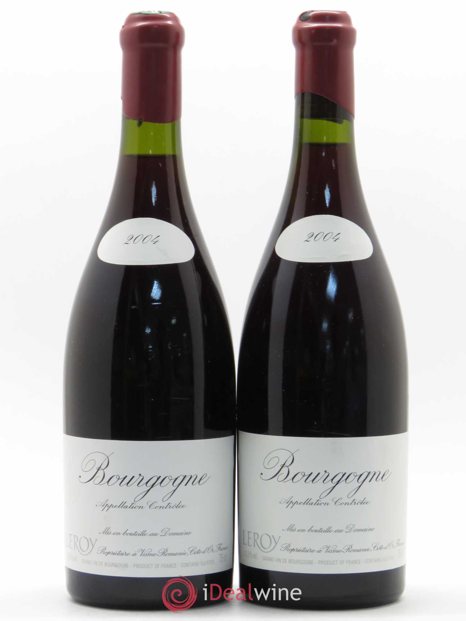 Domaine leroy bourgogne 2004 / ドメーヌ ルロワ ブルゴーニュ 2004