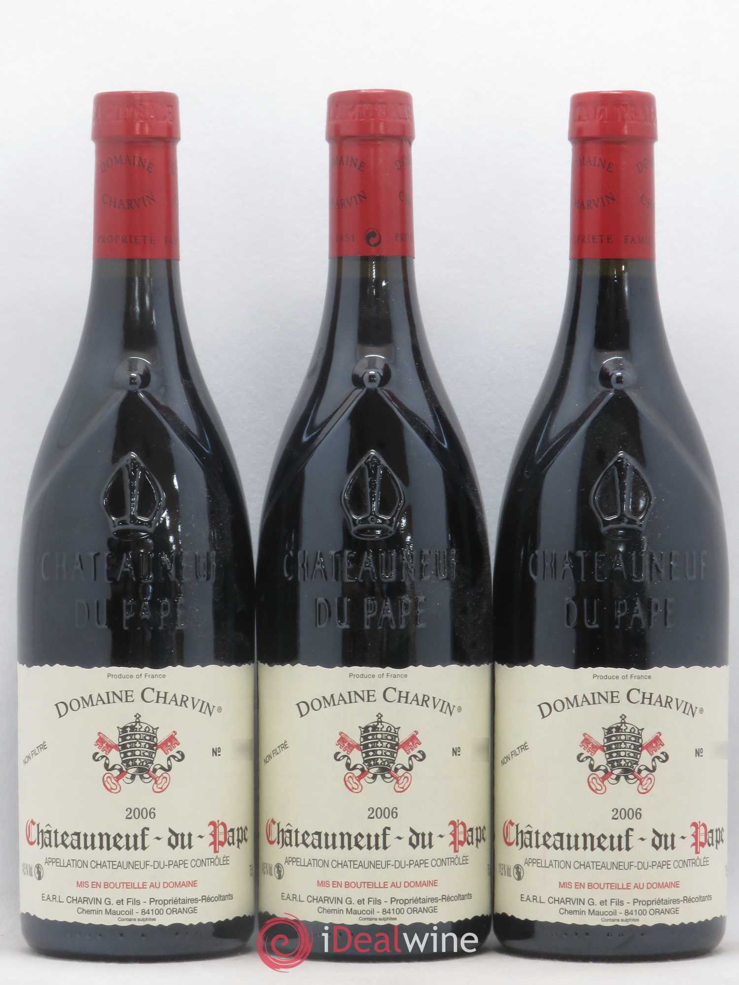 Châteauneuf-du-Pape Charvin (Domaine) 2006 - Lot de 3 bouteilles - 0
