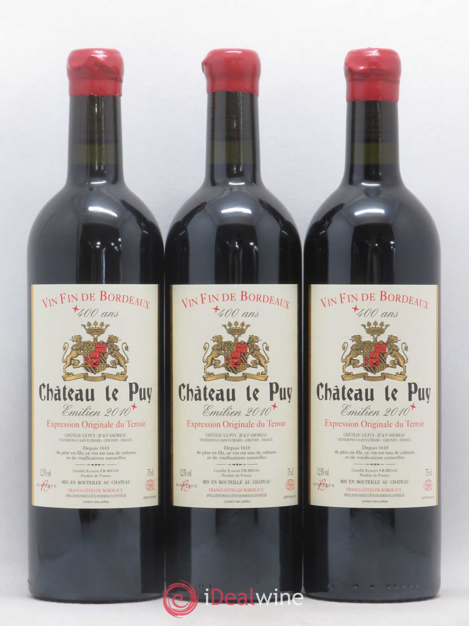 Le Puy - Cuvée Emilien 2010 - Lot de 3 bouteilles - 0
