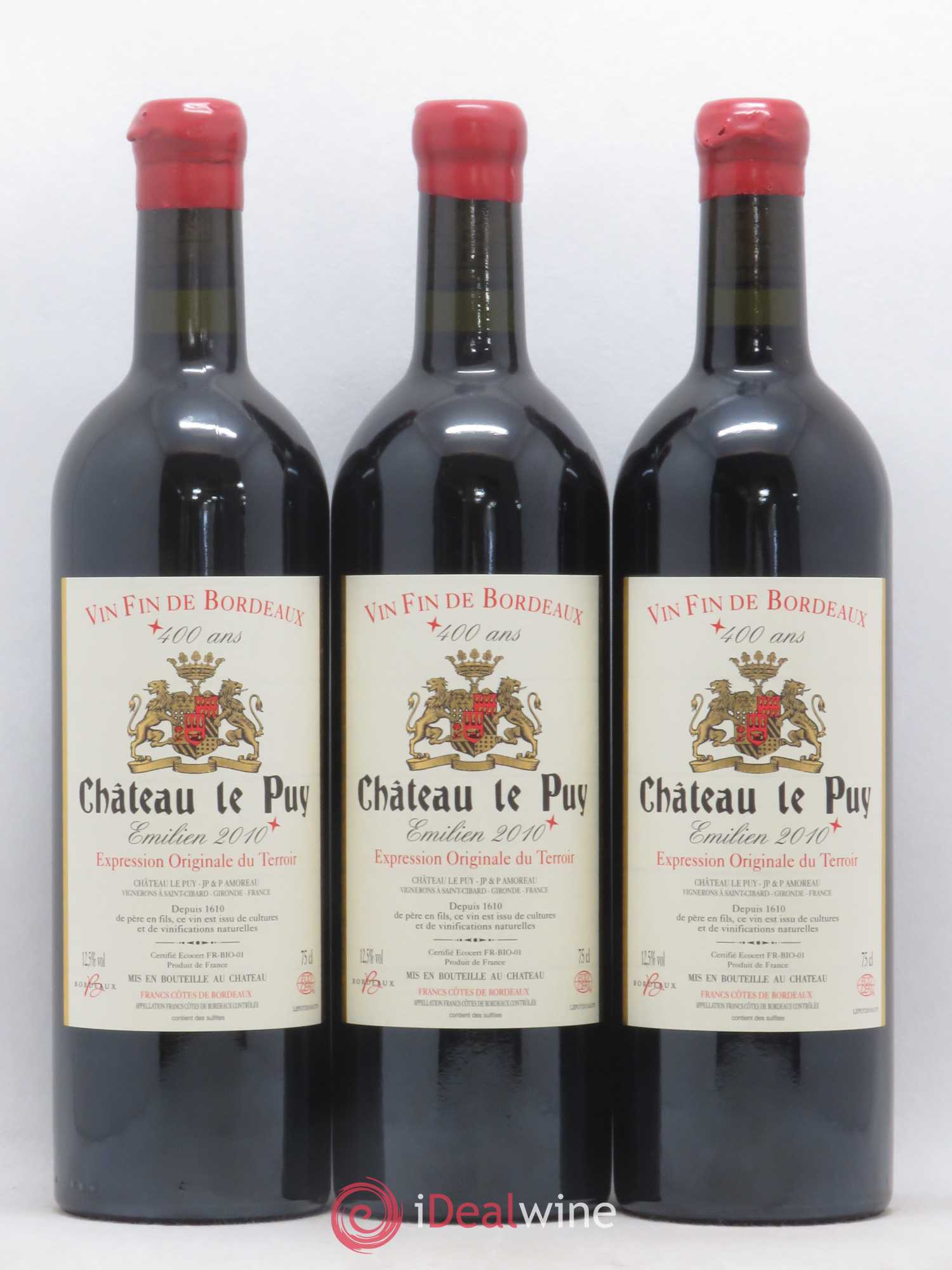 Le Puy - Cuvée Emilien 2010 - Lot de 3 bouteilles - 0