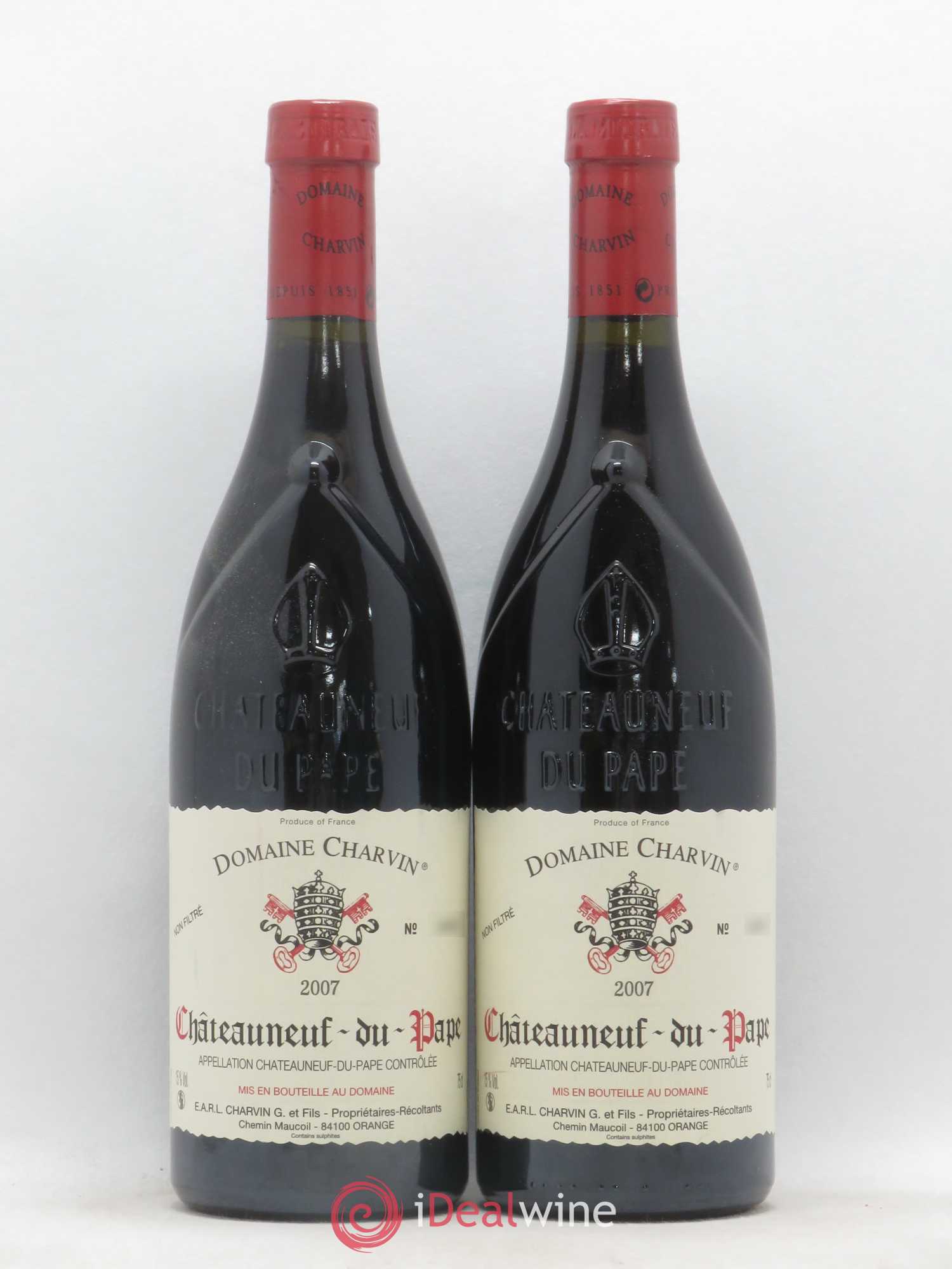 Châteauneuf-du-Pape Charvin (Domaine) 2007 - Lot de 2 bouteilles - 0