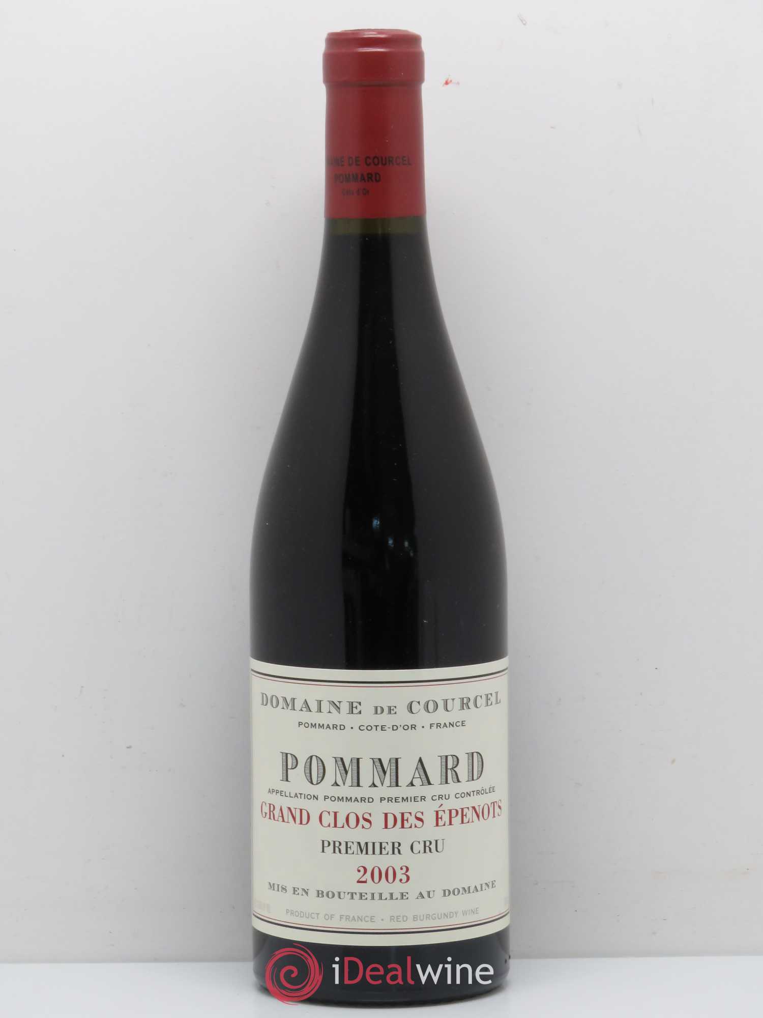 Pommard 1er Cru Grand Clos des Epenots de Courcel (Domaine) 2003 - Lot de 1 bouteille - 0