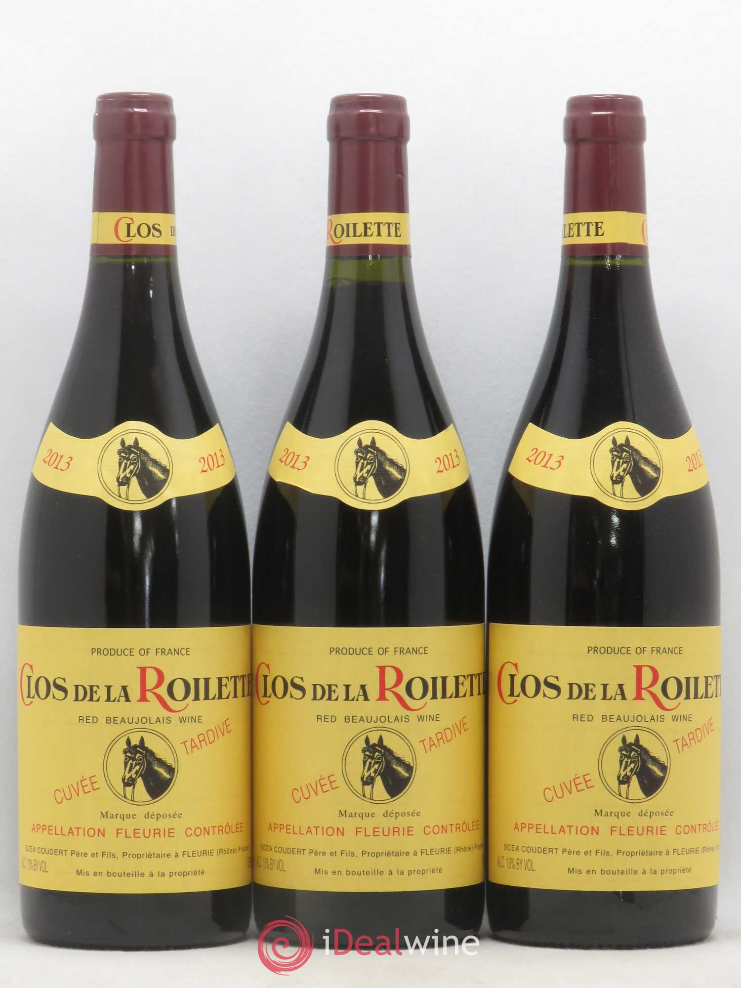 Fleurie Cuvée Tardive Clos de la Roilette 2013 - Lot de 3 bouteilles - 0