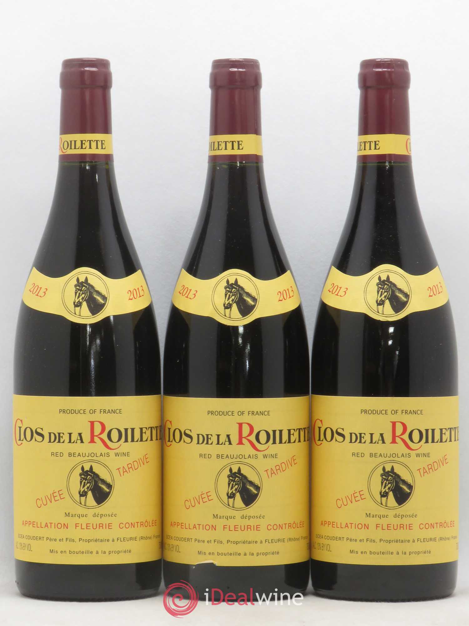 Fleurie Cuvée Tardive Clos de la Roilette 2013 - Lot de 3 bouteilles - 0