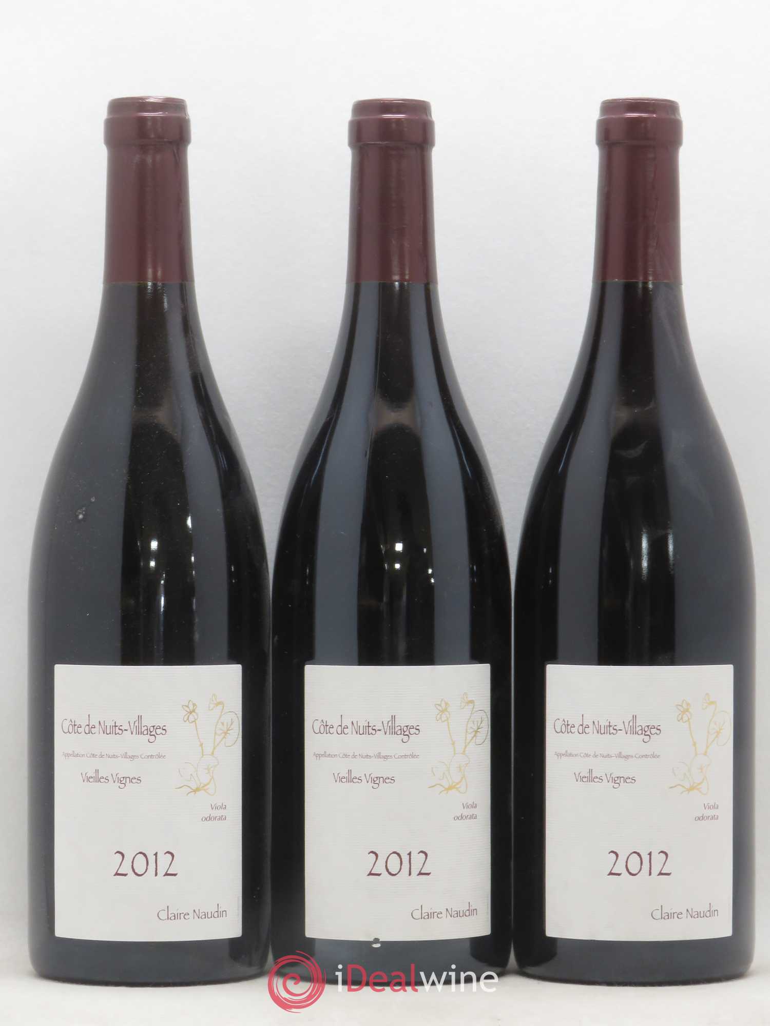 Côte de Nuits-Villages Viola Odorata Vieilles Vignes Domaine Henri Naudin Ferrand 2012 - Posten von 3 Flaschen - 0