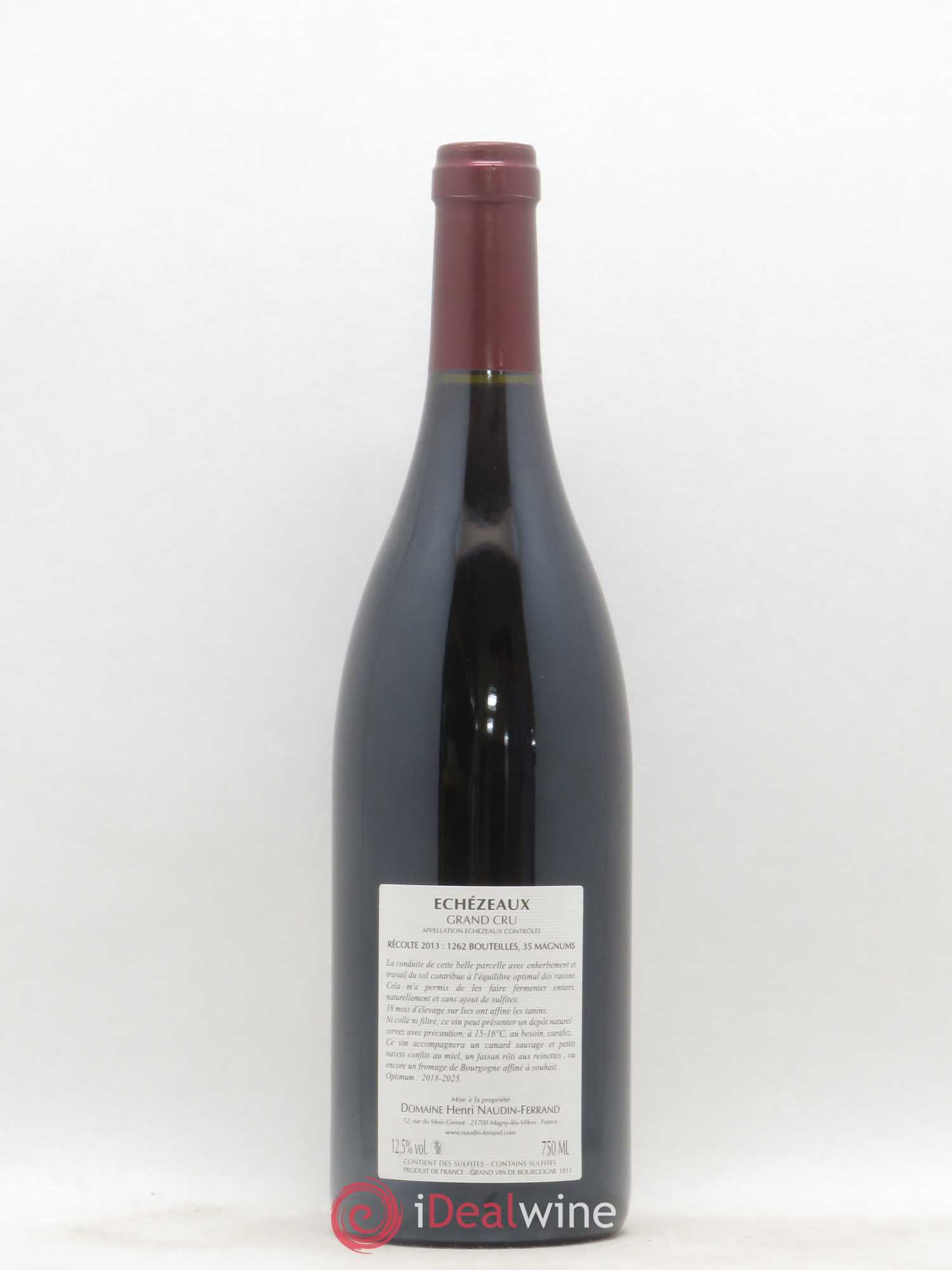 Echezeaux Grand Cru Domaine Henri Naudin-Ferrand 2013 - Posten von 1 Flasche - 1