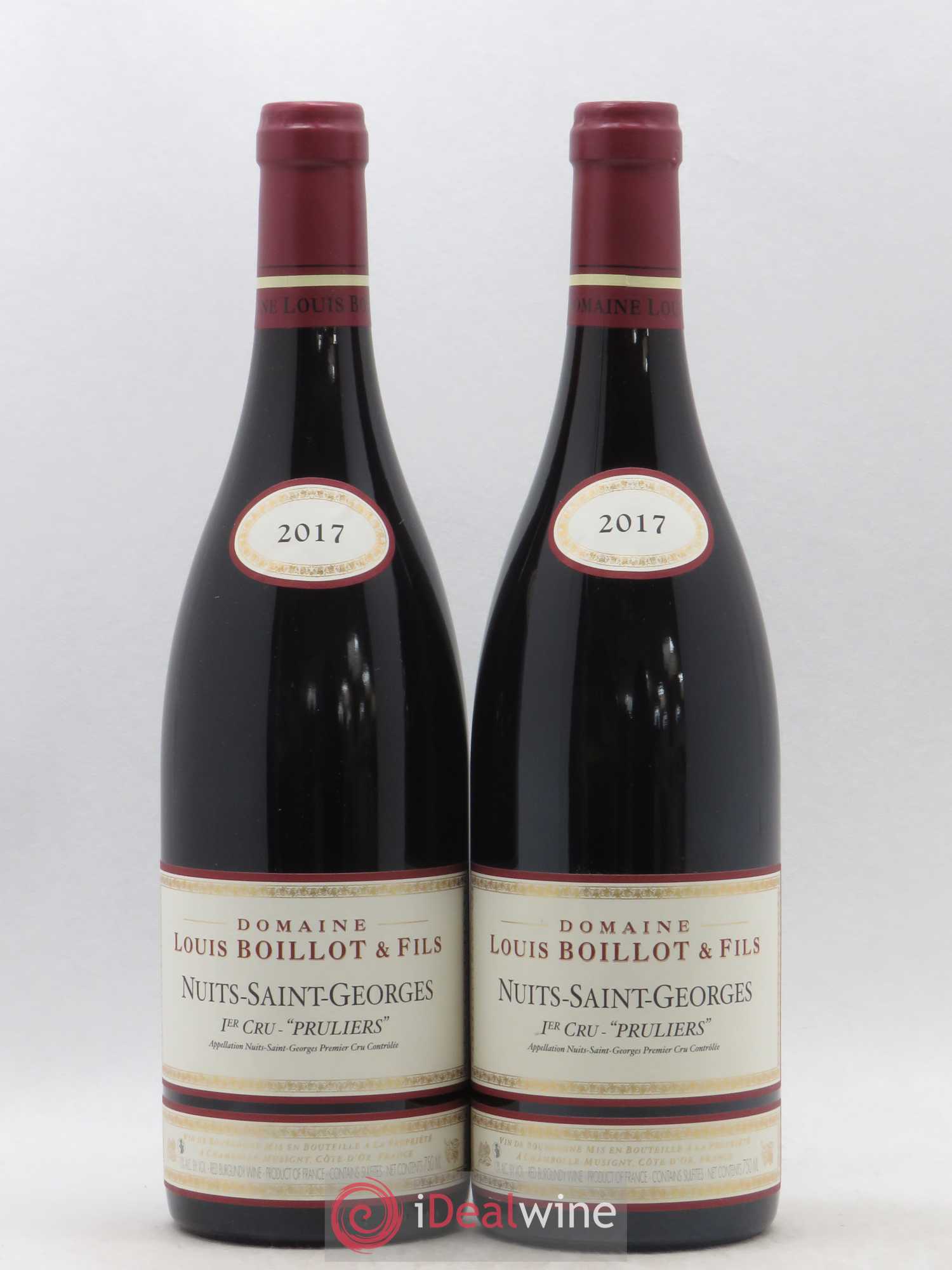 Nuits-Saint-Georges 1er Cru Pruliers Louis Boillot 2017 - Posten von 2 Flaschen - 0