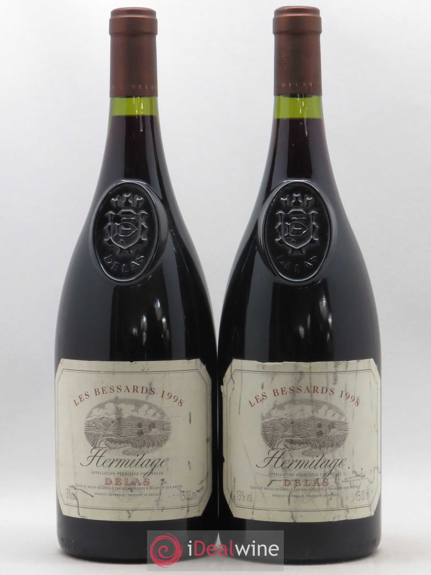 Hermitage Les Bessards Delas Frères 1998 - Lot de 2 magnums - 0