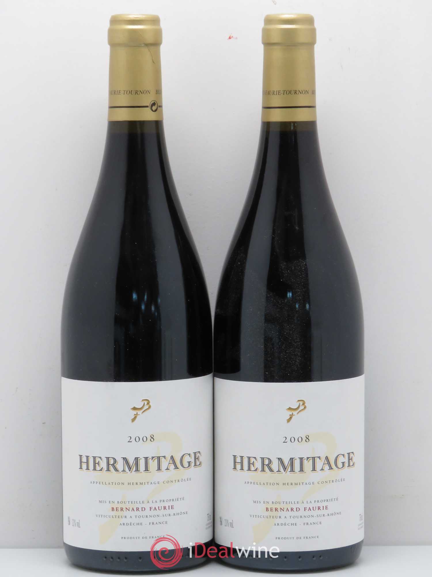 Hermitage Bessards Le Meal Bernard Faurie 2008 - Posten von 2 Flaschen - 0