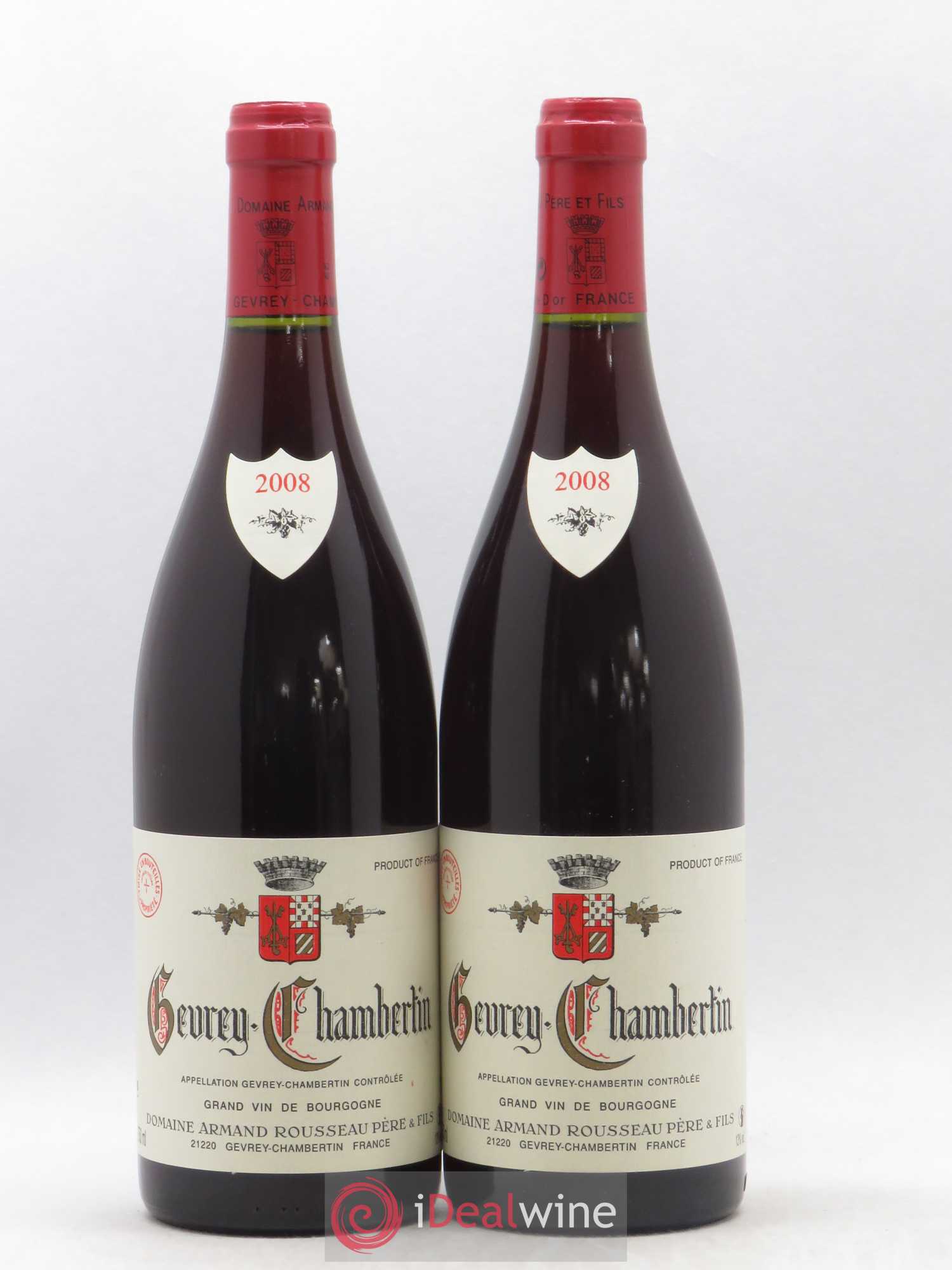 Gevrey-Chambertin Armand Rousseau (Domaine) 2008 - Lot de 2 bouteilles - 0