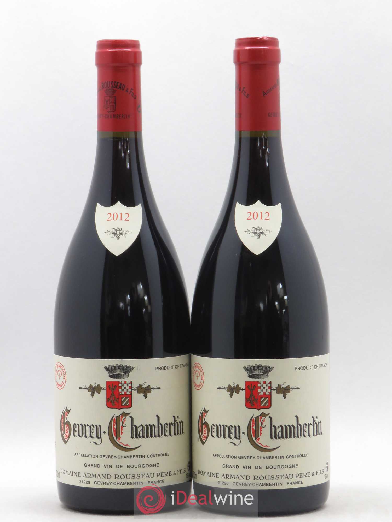Gevrey-Chambertin Armand Rousseau (Domaine) 2012 - Lot de 2 bouteilles - 0