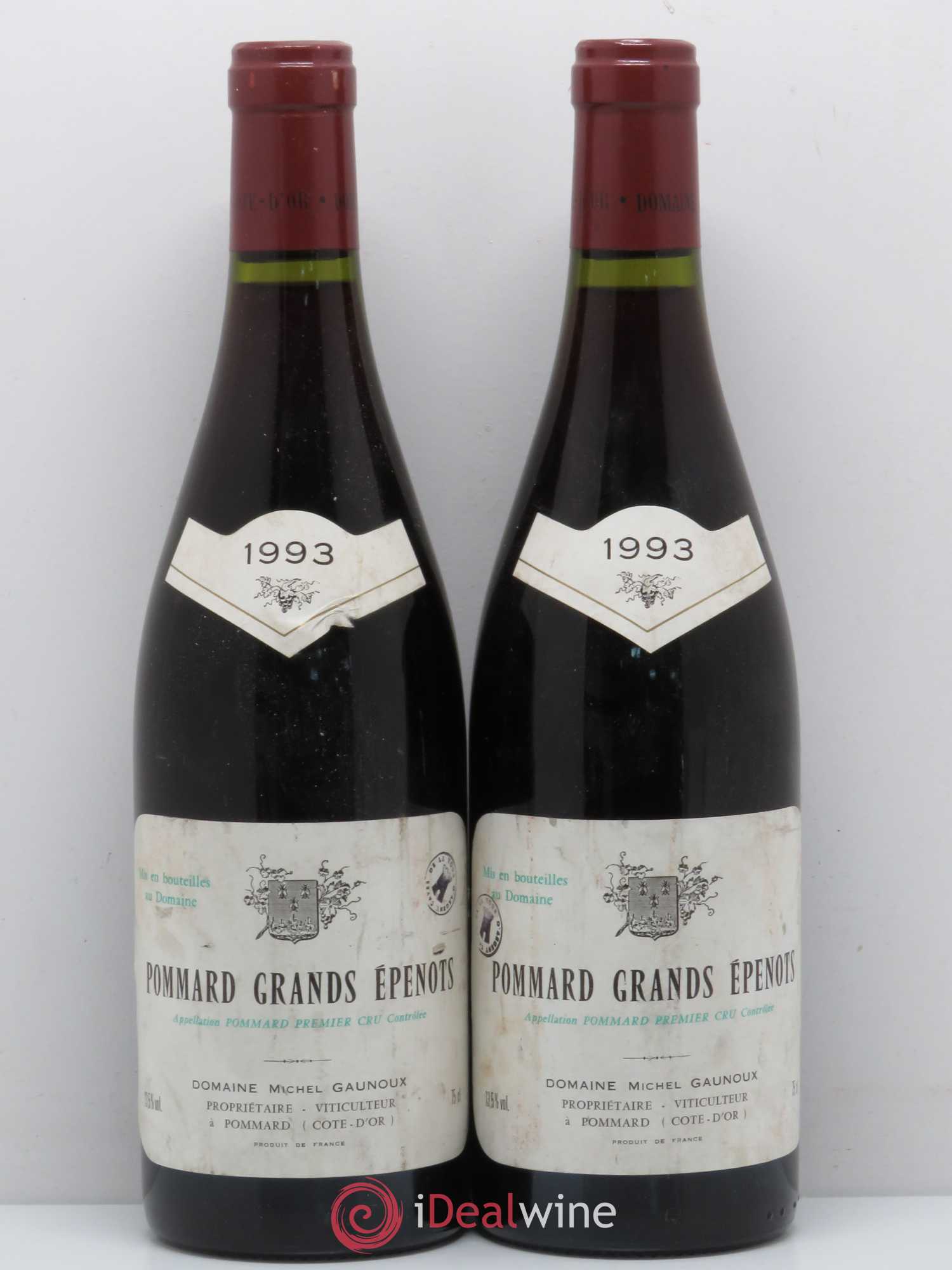 Pommard 1er Cru Grands Epenots Michel Gaunoux 1993 - Lot de 2 bouteilles - 0