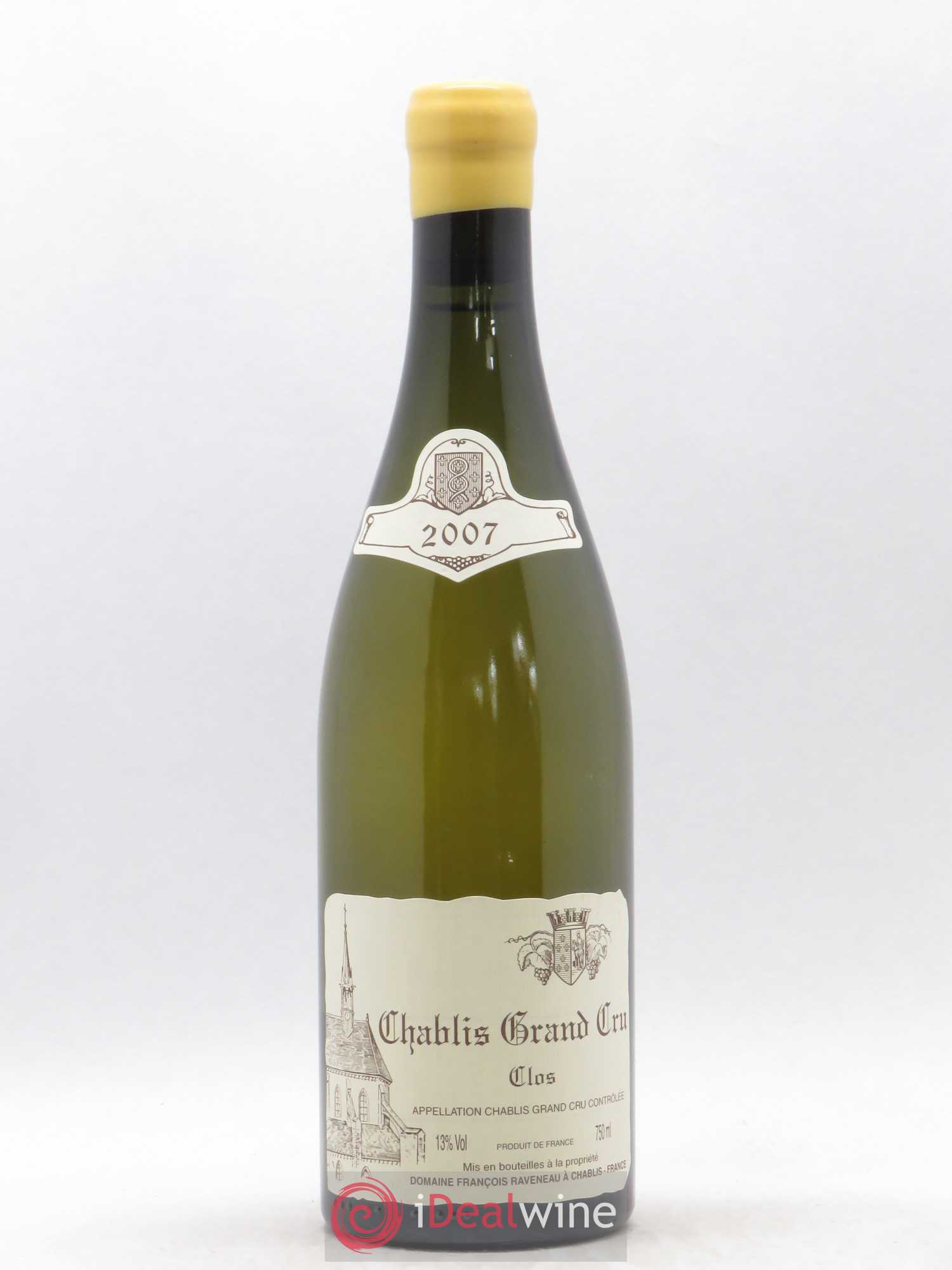 Chablis Grand Cru Clos Raveneau (Domaine) 2007 - Lot de 1 bouteille - 0