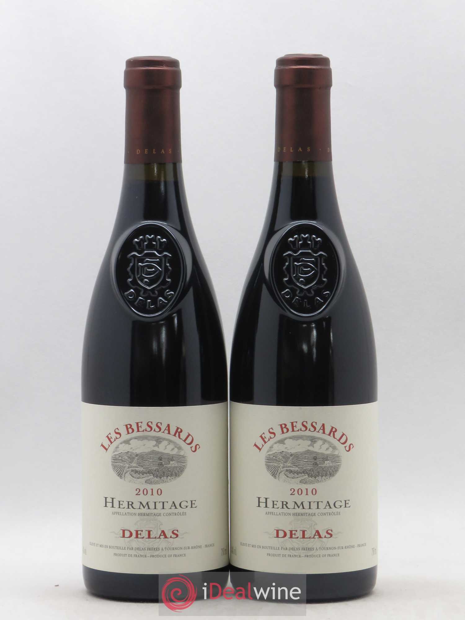 Hermitage Les Bessards Delas Frères 2010 - Lot de 2 bouteilles - 0