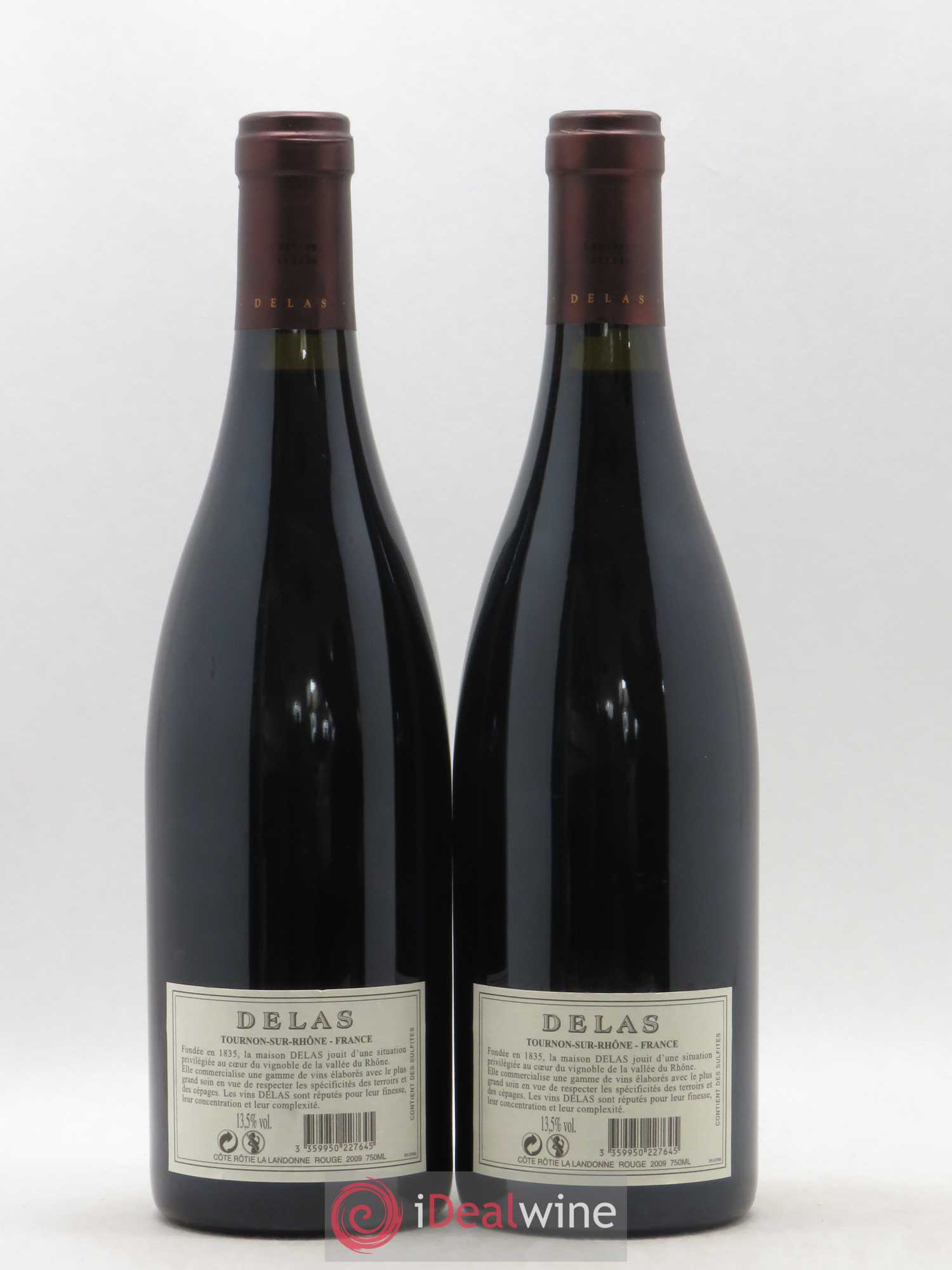 Côte-Rôtie La Landonne Delas Frères 2009 - Lot de 2 bouteilles - 1