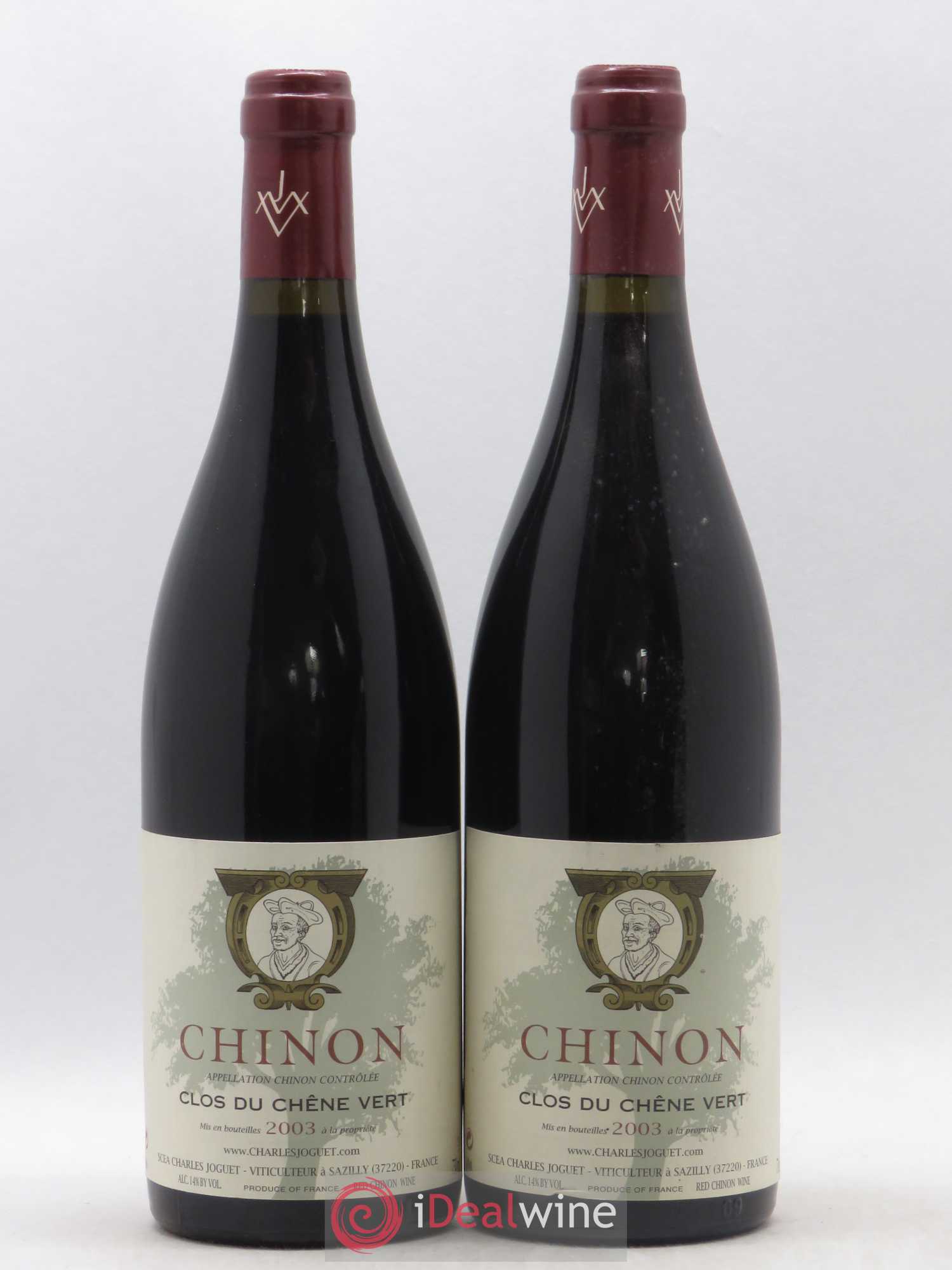 Chinon Clos du Chêne Vert Charles Joguet 2003 - Lot de 2 bouteilles - 0