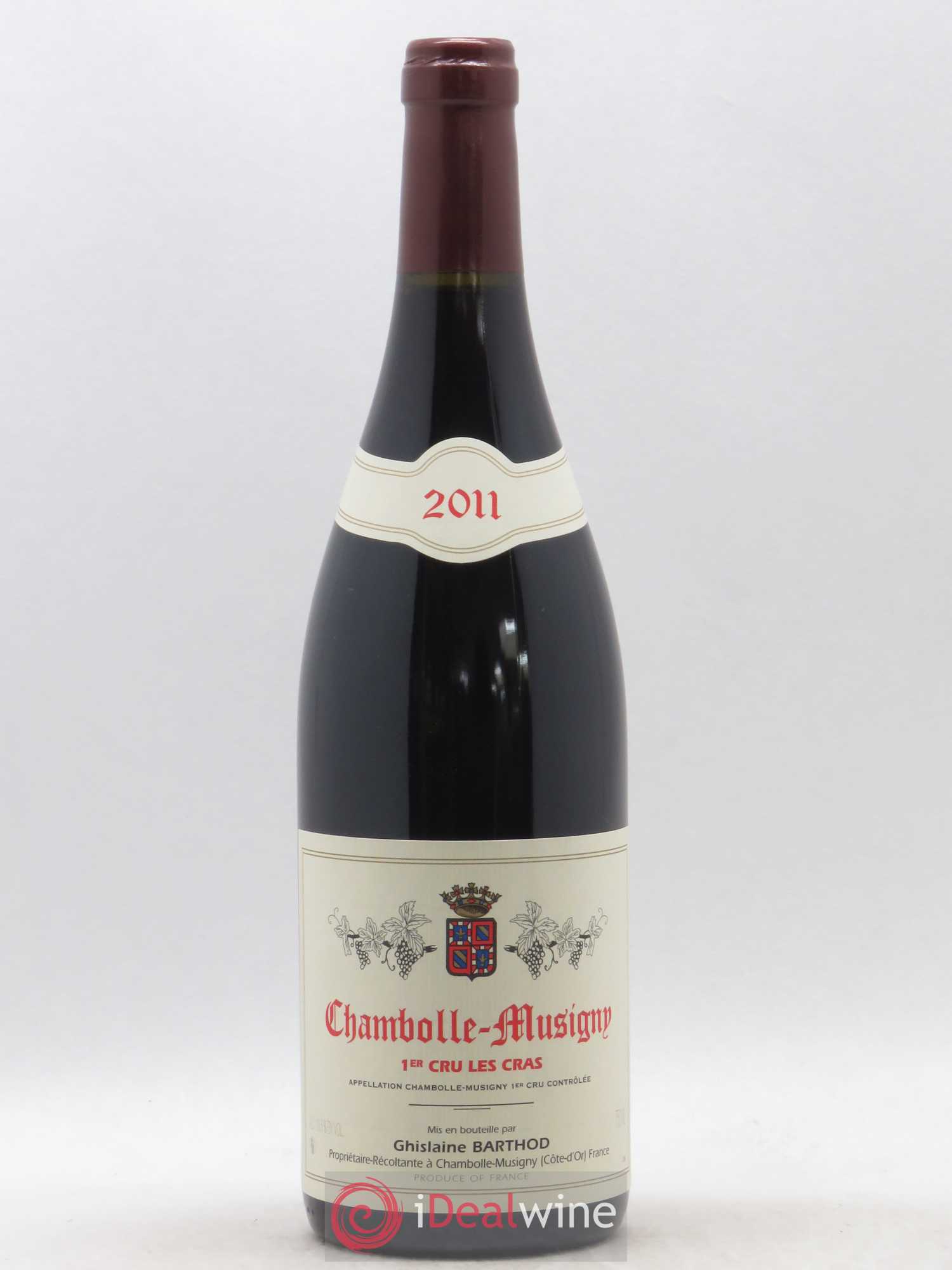 Chambolle-Musigny 1er Cru Les Cras Ghislaine Barthod 2011 - Lot de 1 bouteille - 0