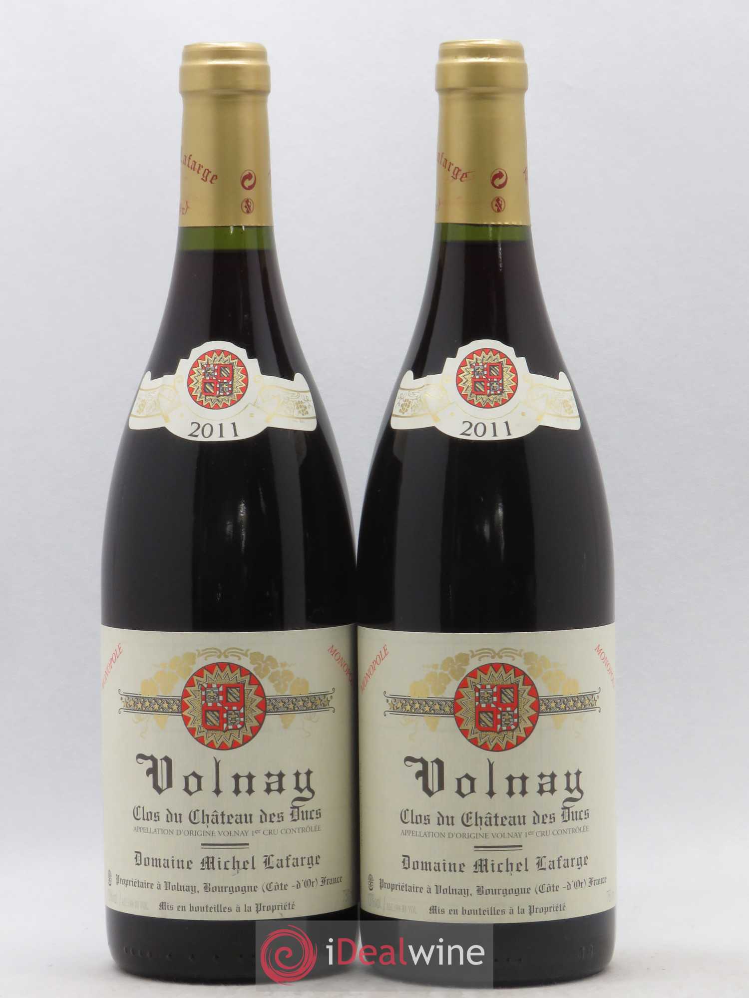 Volnay 1er Cru Clos du Château des Ducs Lafarge (Domaine) 2011 - Lot de 2 bouteilles - 0