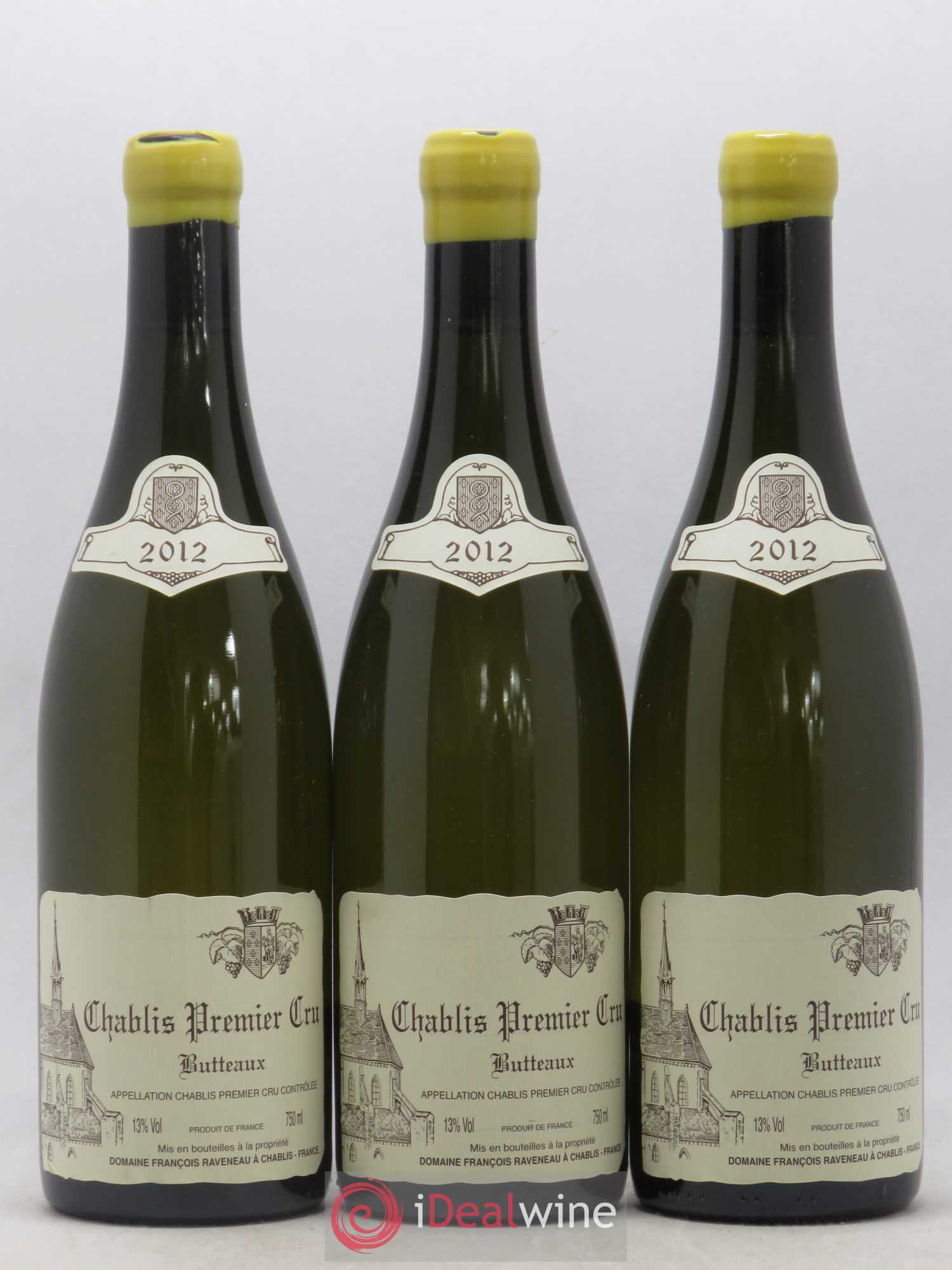 Chablis 1er Cru Butteaux Raveneau (Domaine) 2012 - Lot de 3 bouteilles - 0